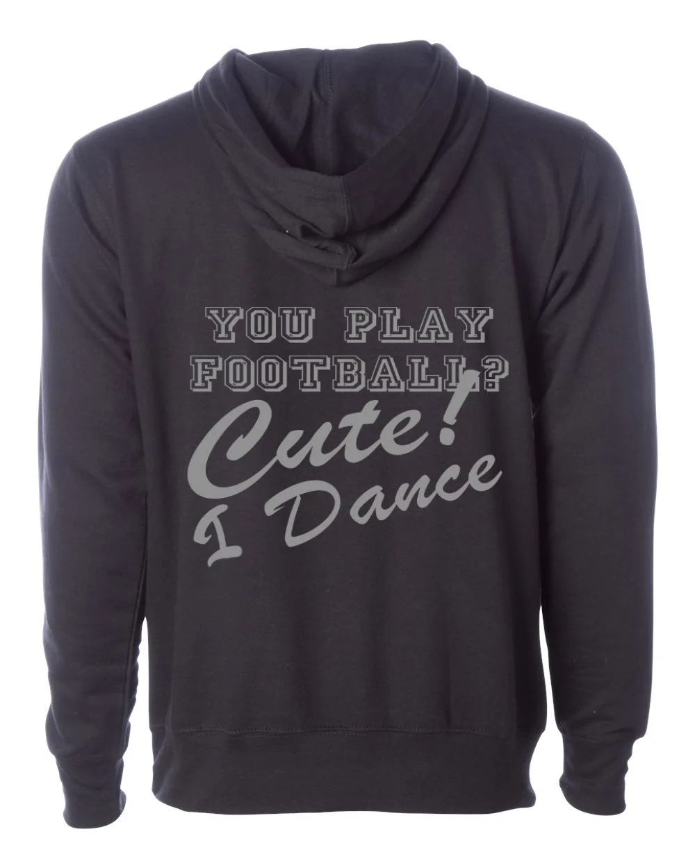 TDB Cute Logo Hoodie Grey — The Dance Bag