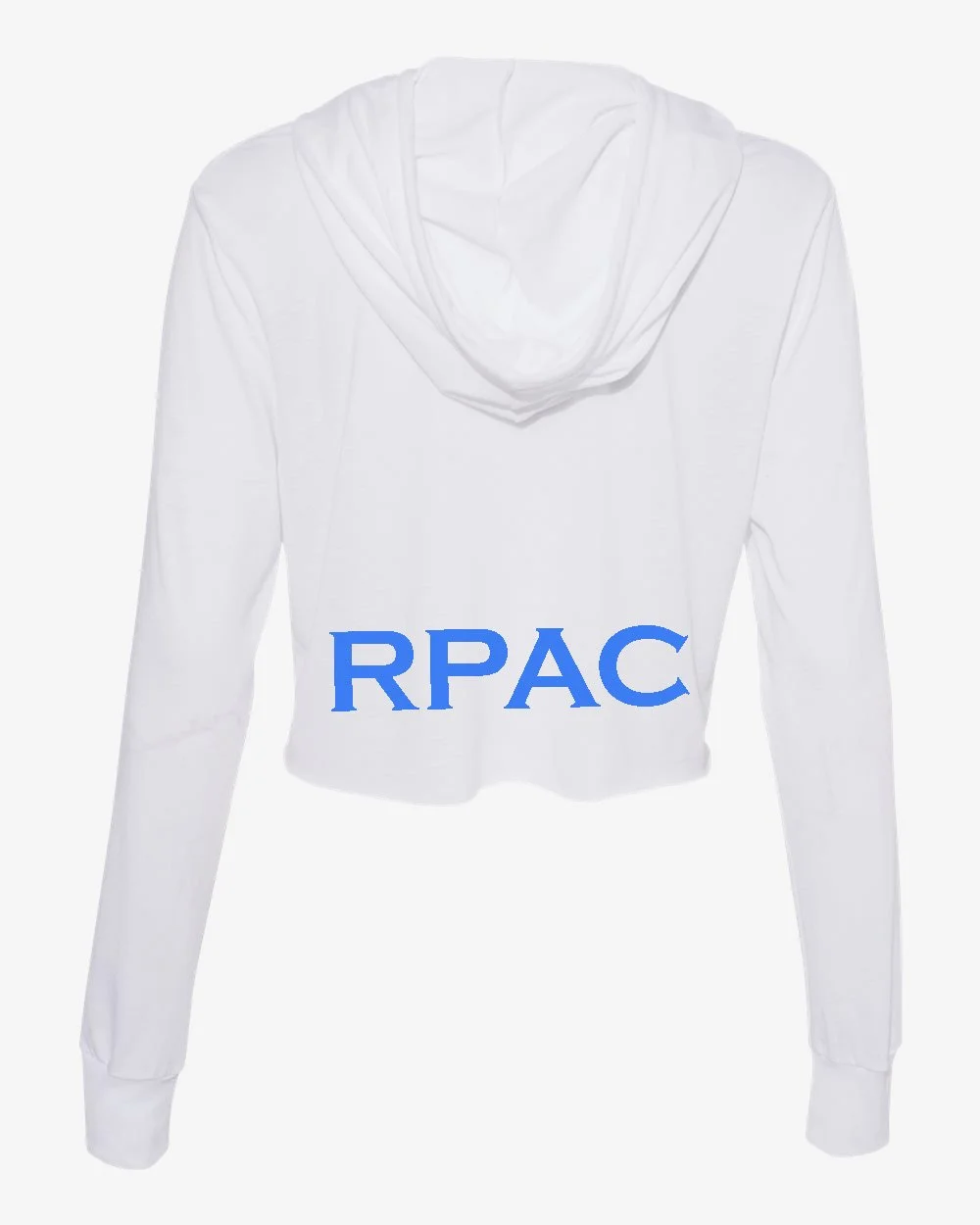RPAC Adult Cropped Hoodie Long Sleeve T-shirt with Logo (No Puff)