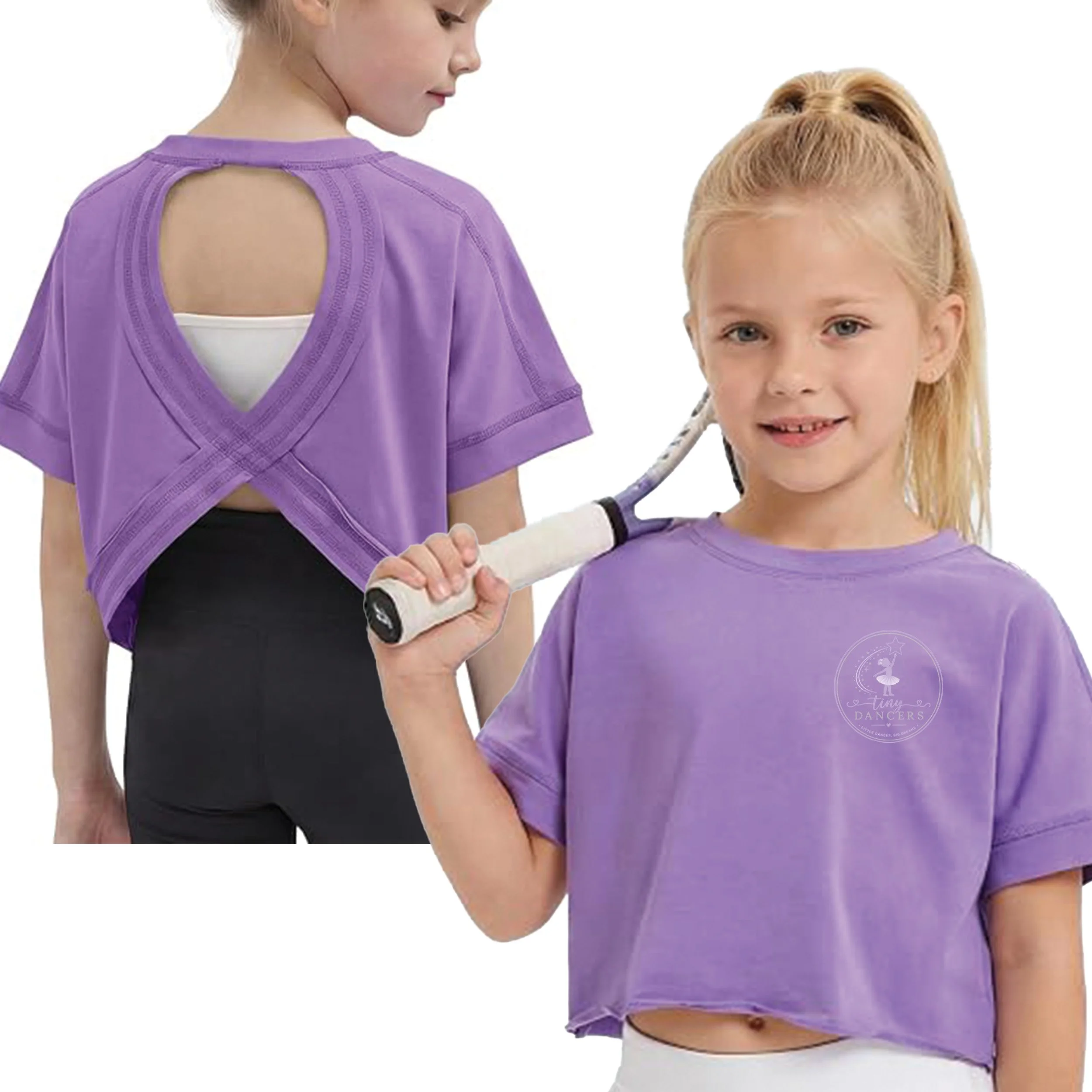 Kids' Open-Back Sports Top