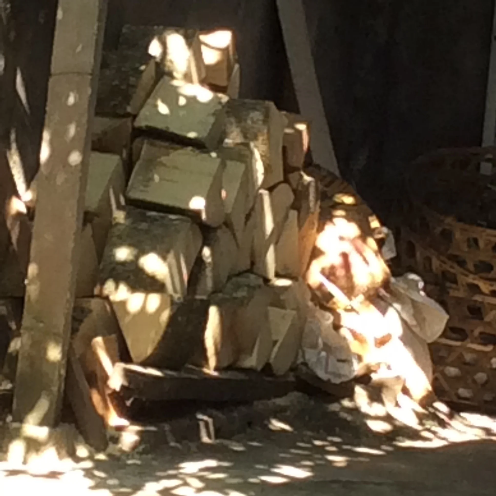 The next morning I arrived to this beautiful stack of mask blanks waiting for carving. Because of the careful planning there was almost no waste. 