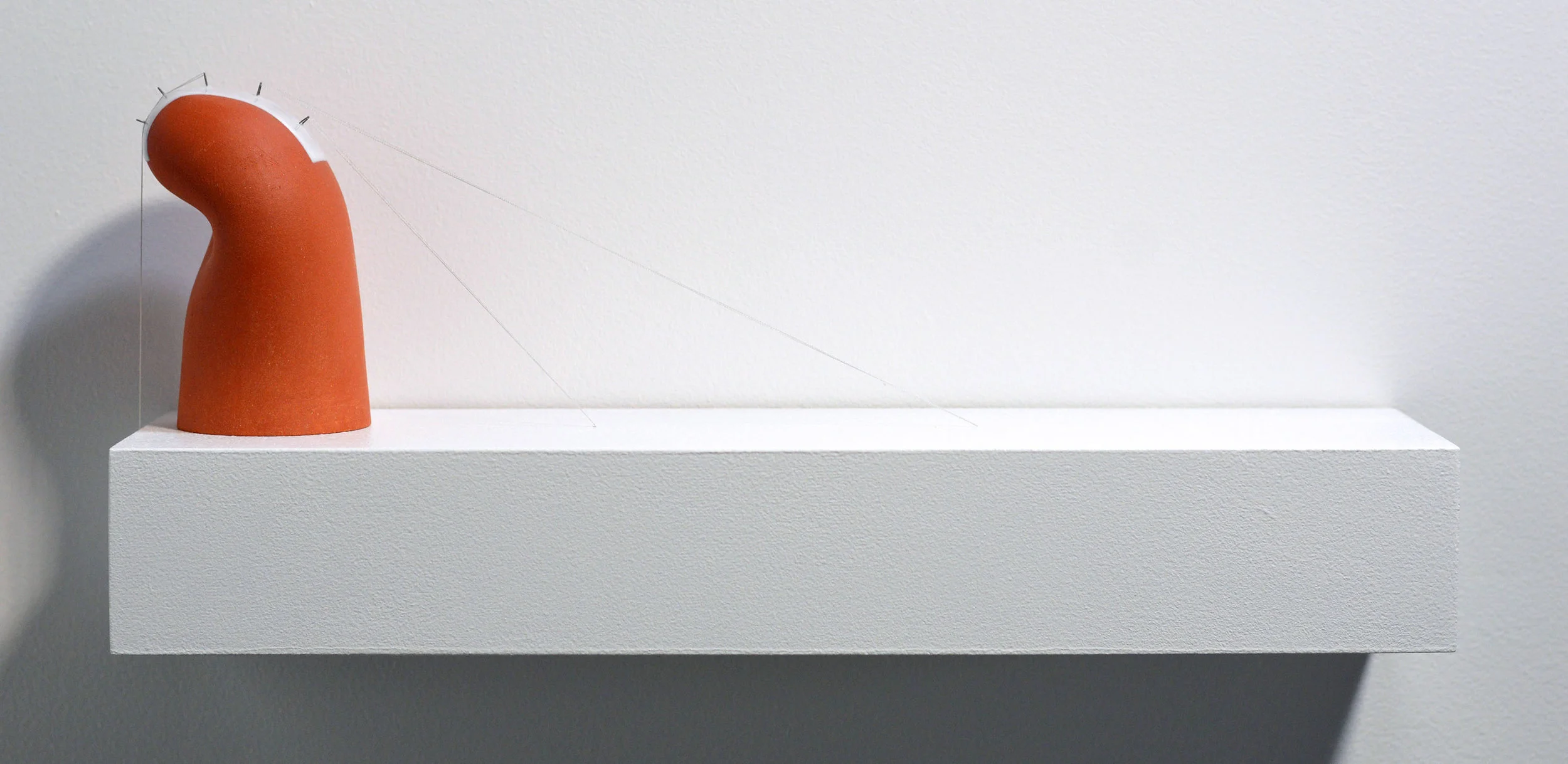   Tony   clay, glaze, metal, fiber, wood  13 in. x 7 in. x 4 in.  2014 