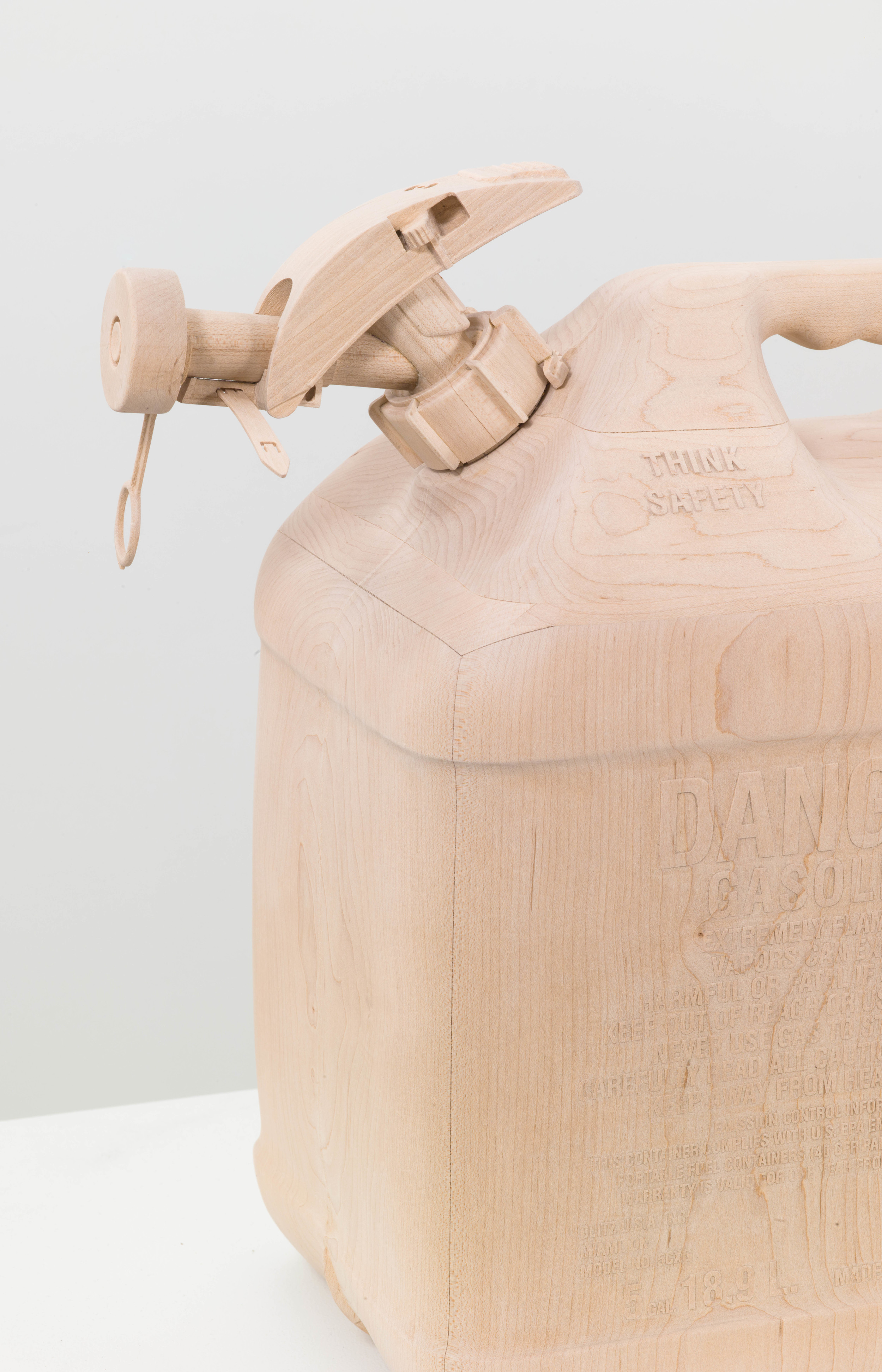  Gas Can, 2013, Maple wood, 16 1/2 x 8 1/2 x 17 1/2 inches 