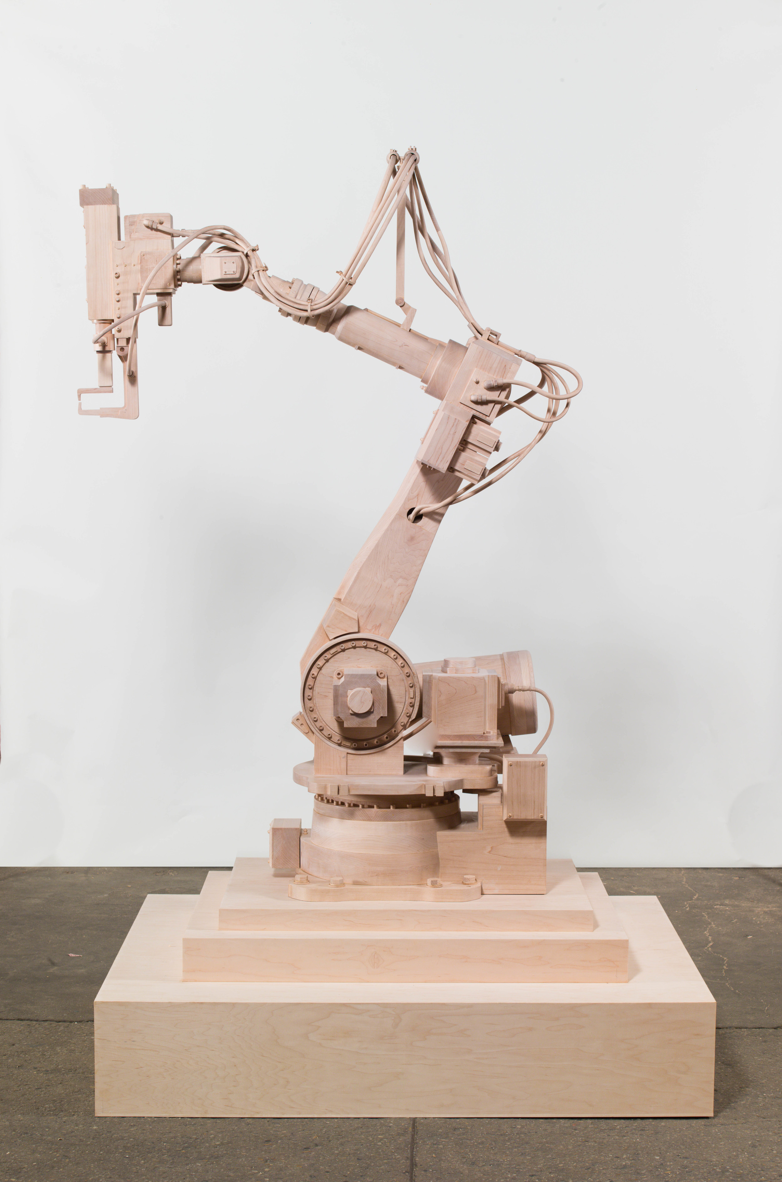  Robot, 2013, Maple wood, 70 x 40 x 24 inches 