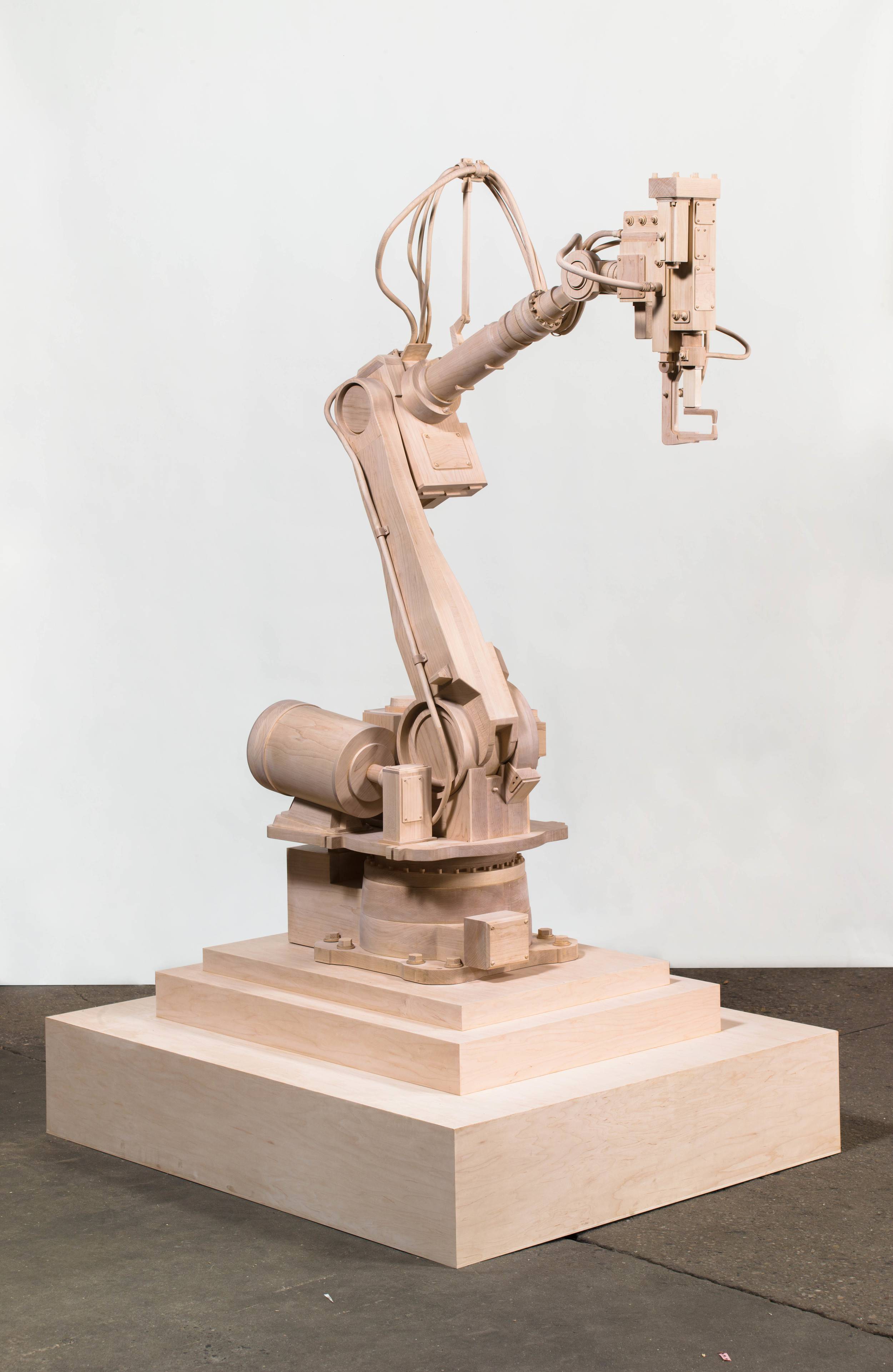  Robot, 2013, Maple wood, 70 x 40 x 24 inches 