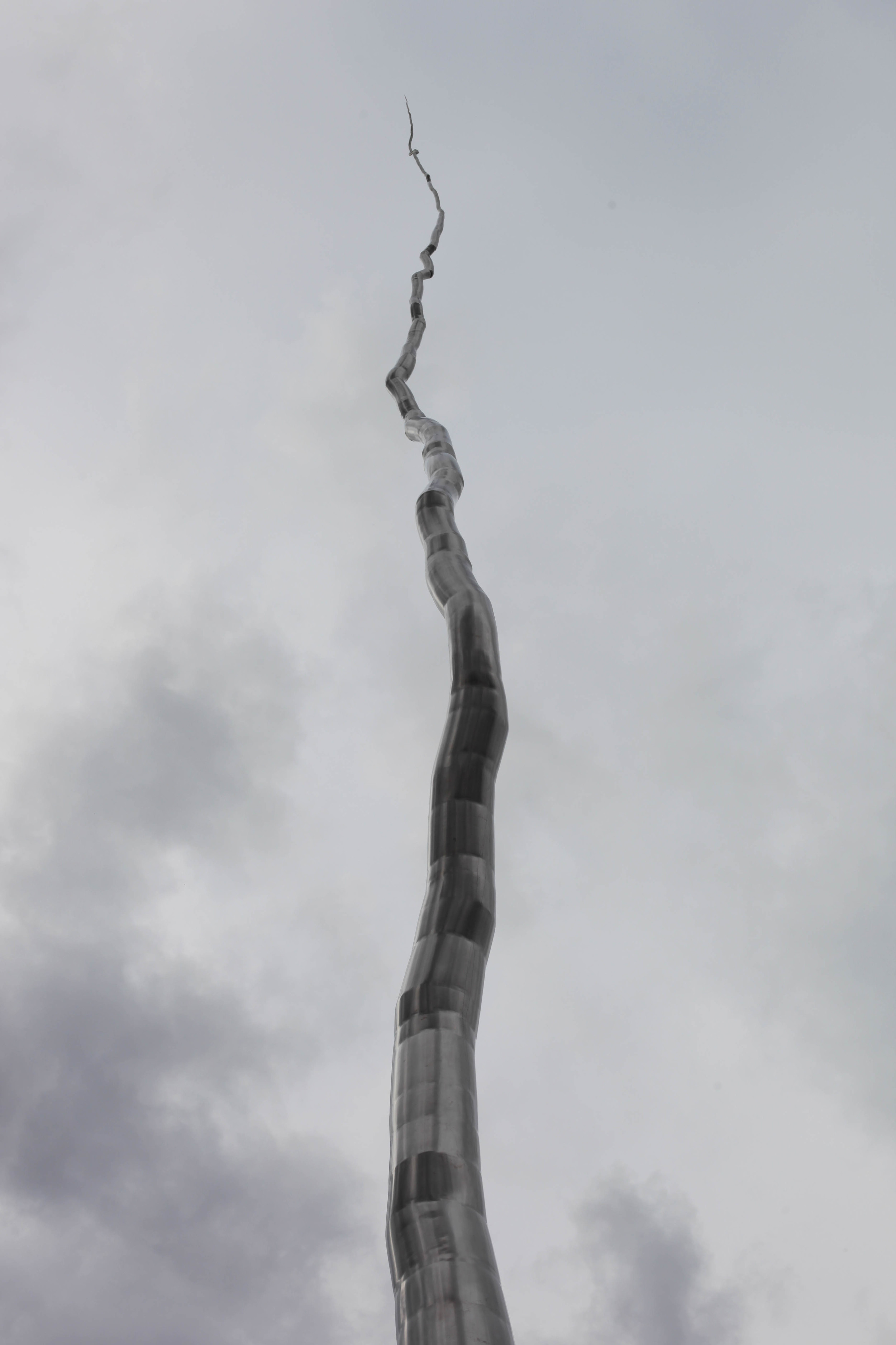  One Hundred Foot Line, 2010, Stainless steel, 103 x 8 x 10 feet   Located on the historica Napean Point and overlooking the Ottawa River,&nbsp;  One Hundred Foot Line  &nbsp;first began as the most controversial sculpture in the Dendroid series, to 