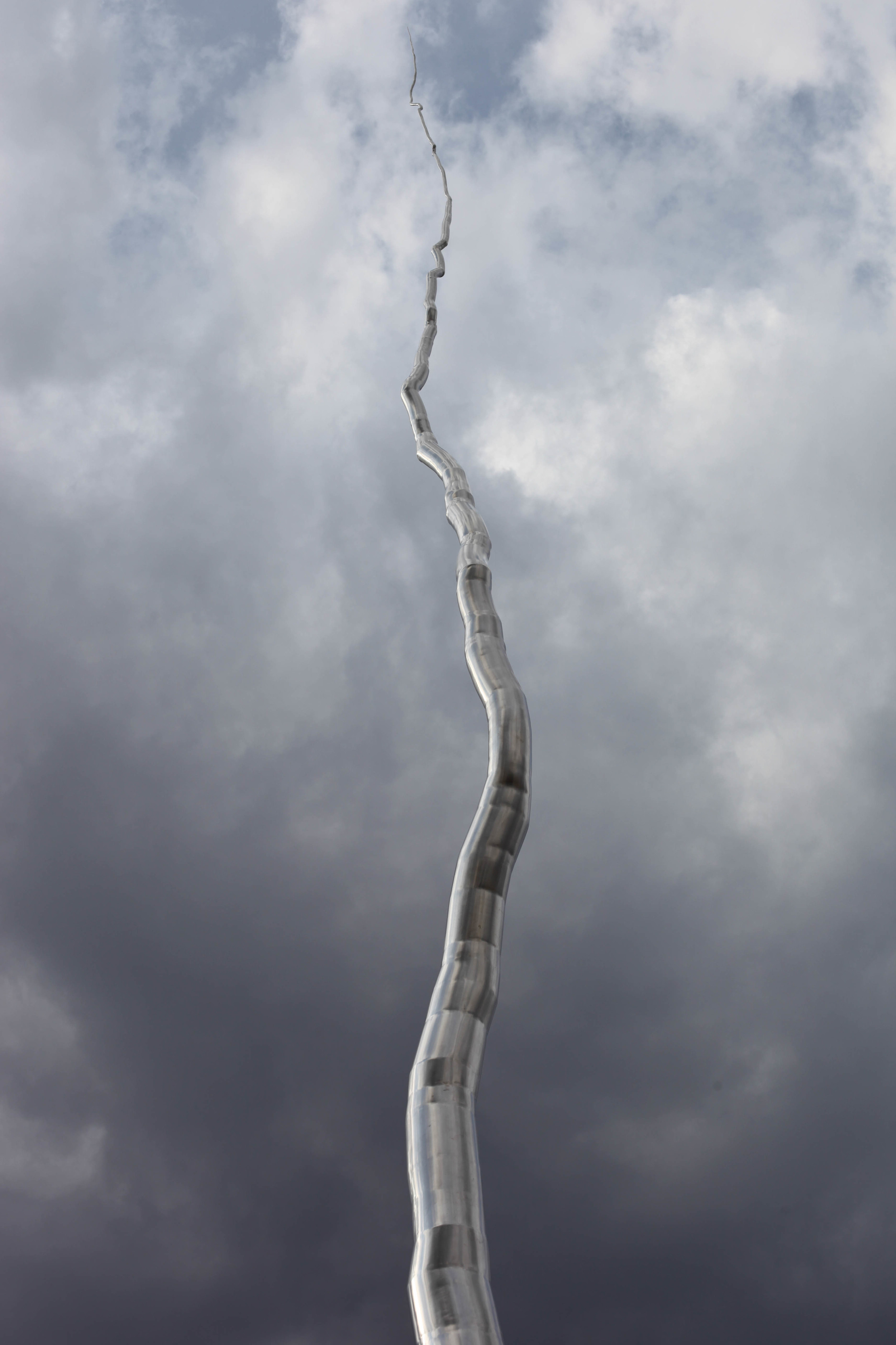  One Hundred Foot Line, 2010, Stainless steel, 103 x 8 x 10 feet   Located on the historica Napean Point and overlooking the Ottawa River,&nbsp;  One Hundred Foot Line  &nbsp;first began as the most controversial sculpture in the Dendroid series, to 