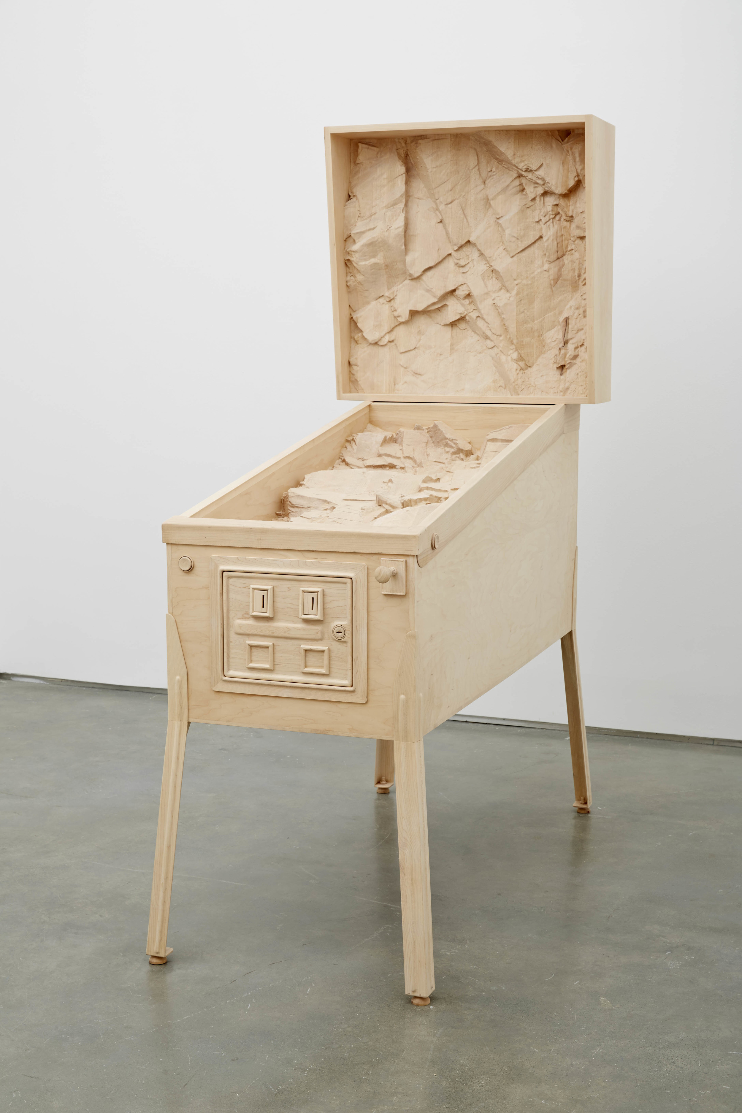  Intrusion, 2014, Maple wood, 72 3/4 x 28 x 58 inches, Photos: Jason Wyche 