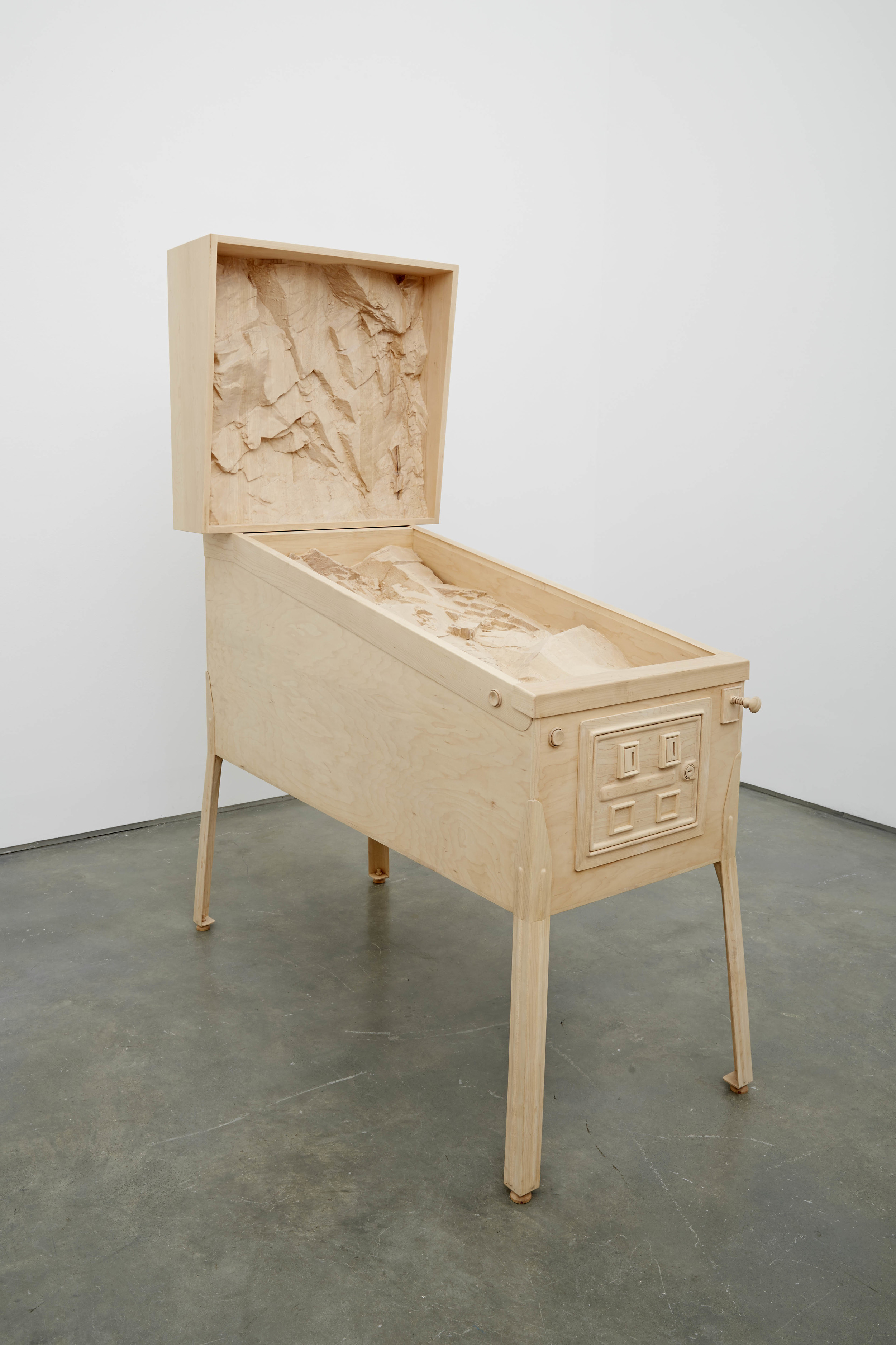  Intrusion, 2014, Maple wood, 72 3/4 x 28 x 58 inches, Photos: Jason Wyche 