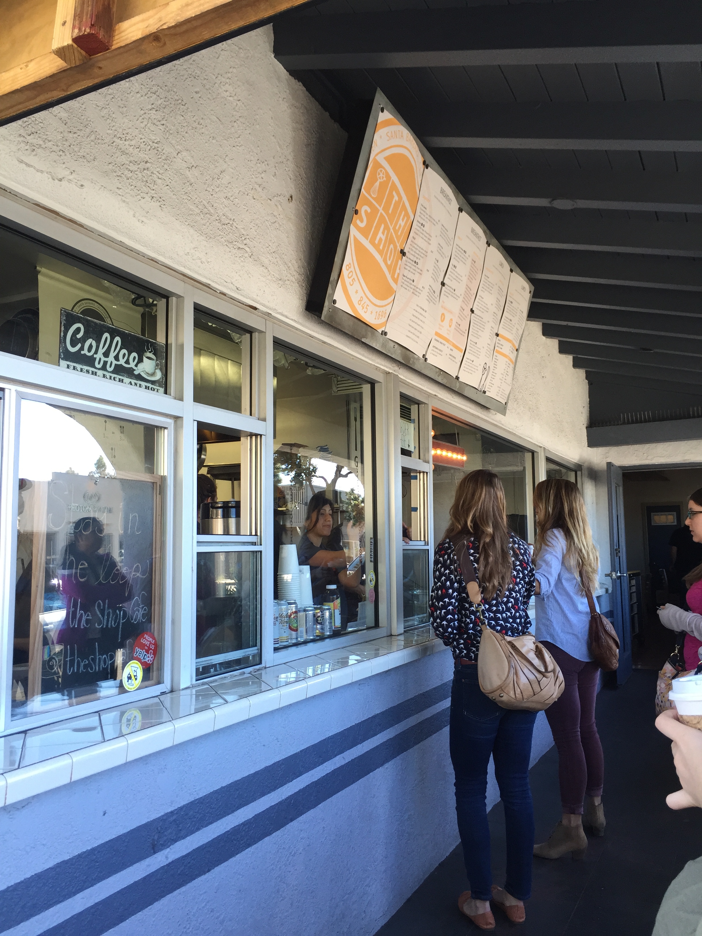 // The Shop Cafe is my favorite spot for breakfast. 