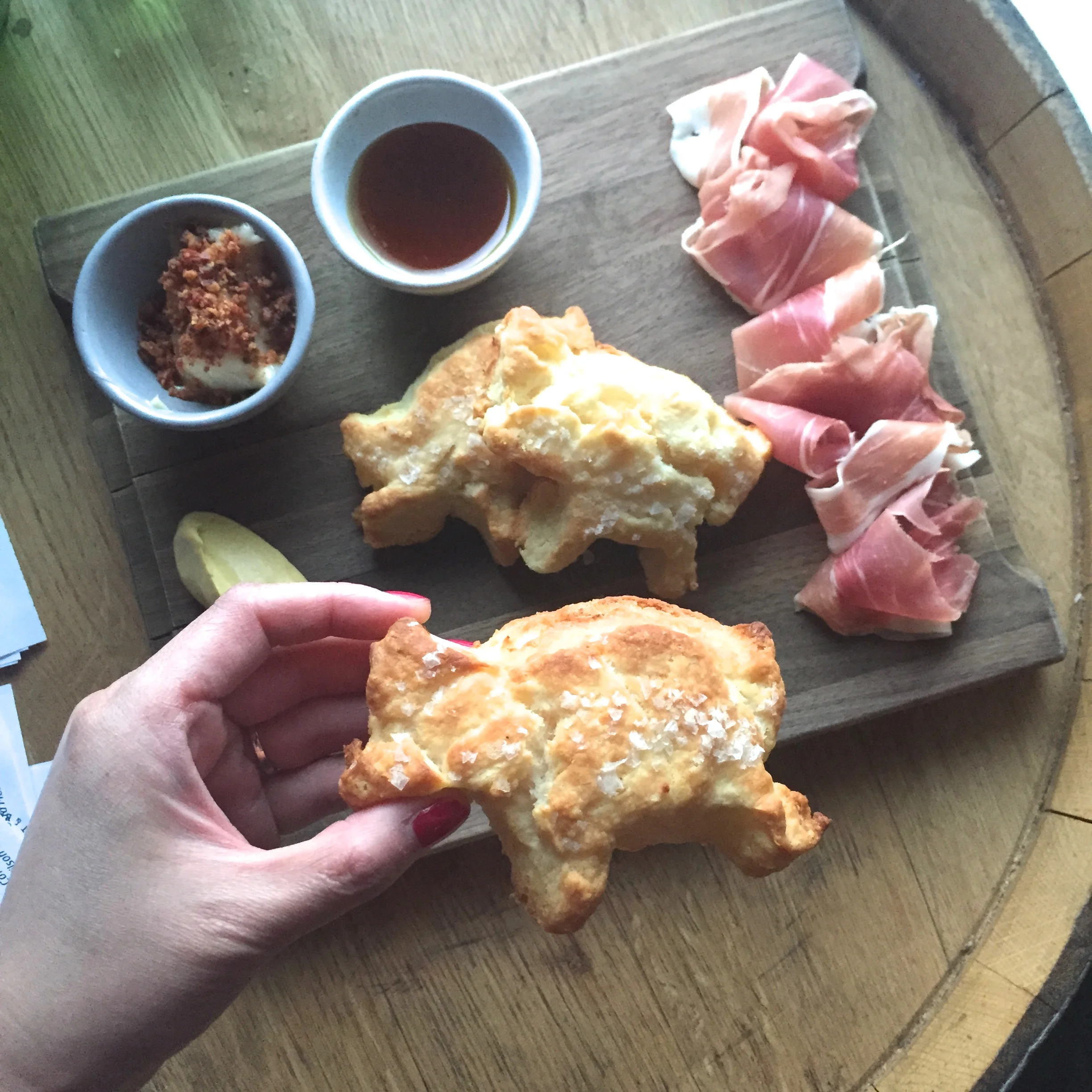 Pig shaped biscuit. Enough said. 