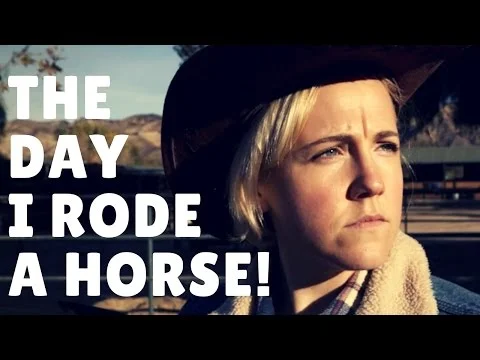 THE DAY I RODE A HORSE! || Hannah Hart
