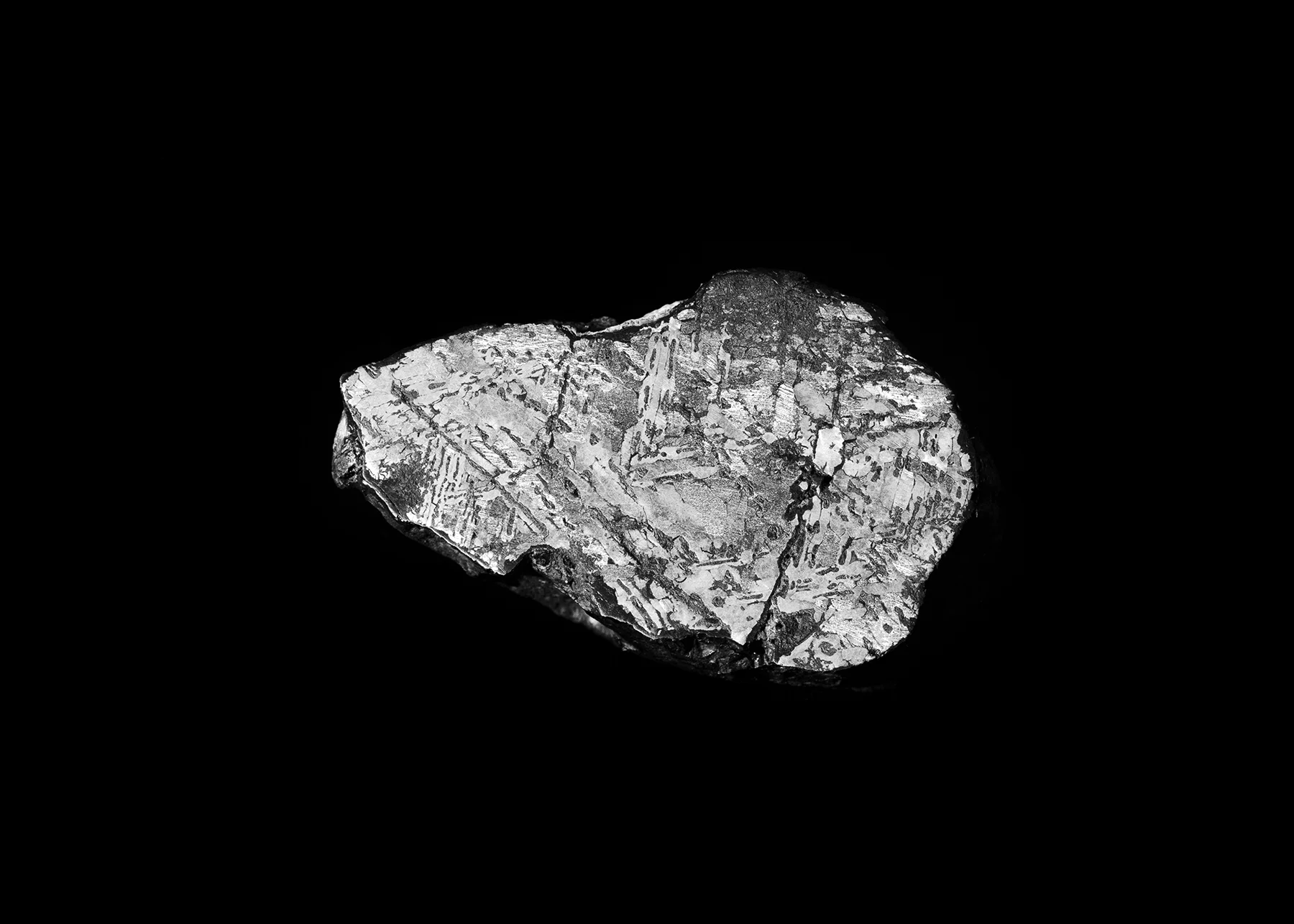   Meteorite Seen As Comet  4 x 5” Scanned B&amp;W Film, 2017 