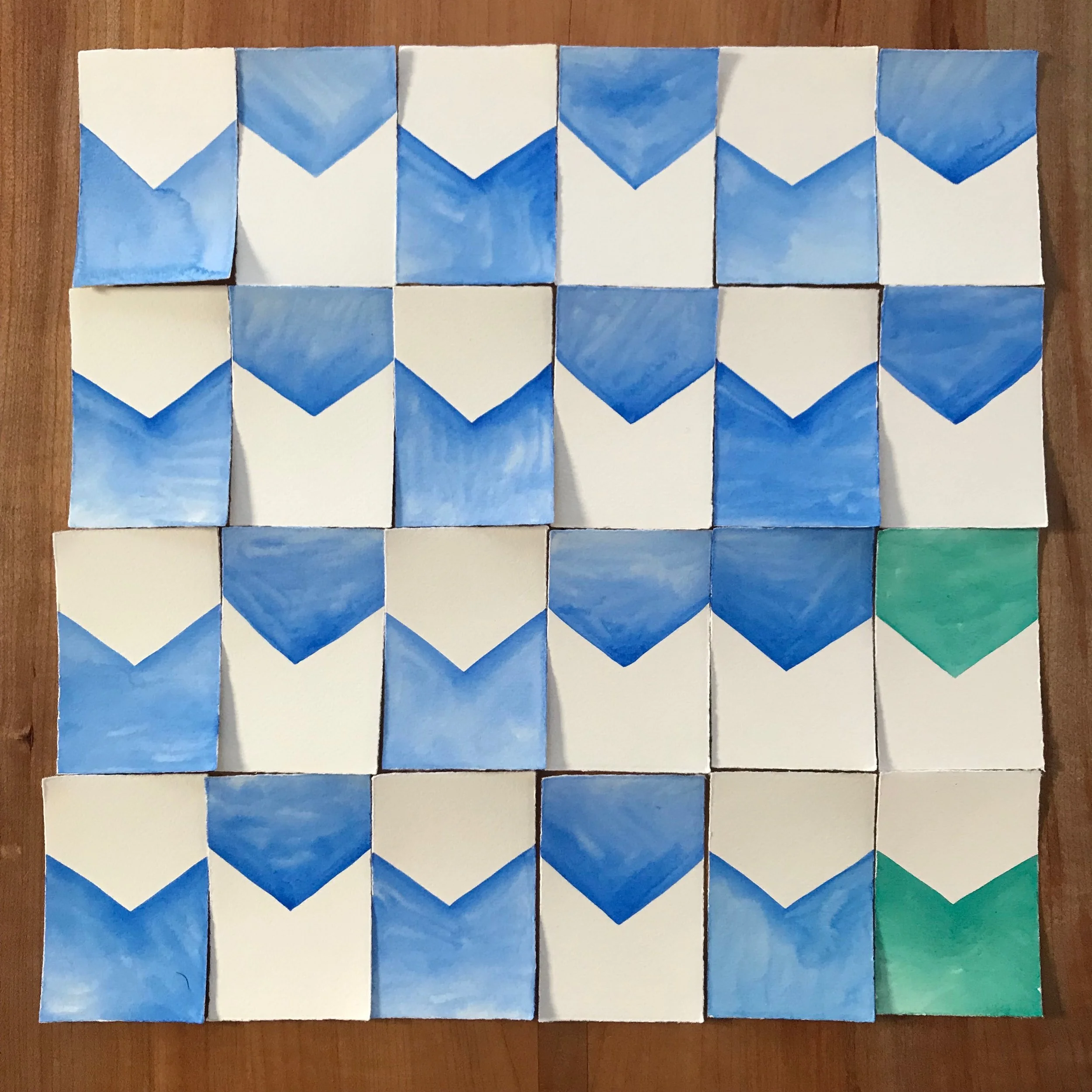 Zig Zag (after Alfredo Volpi)