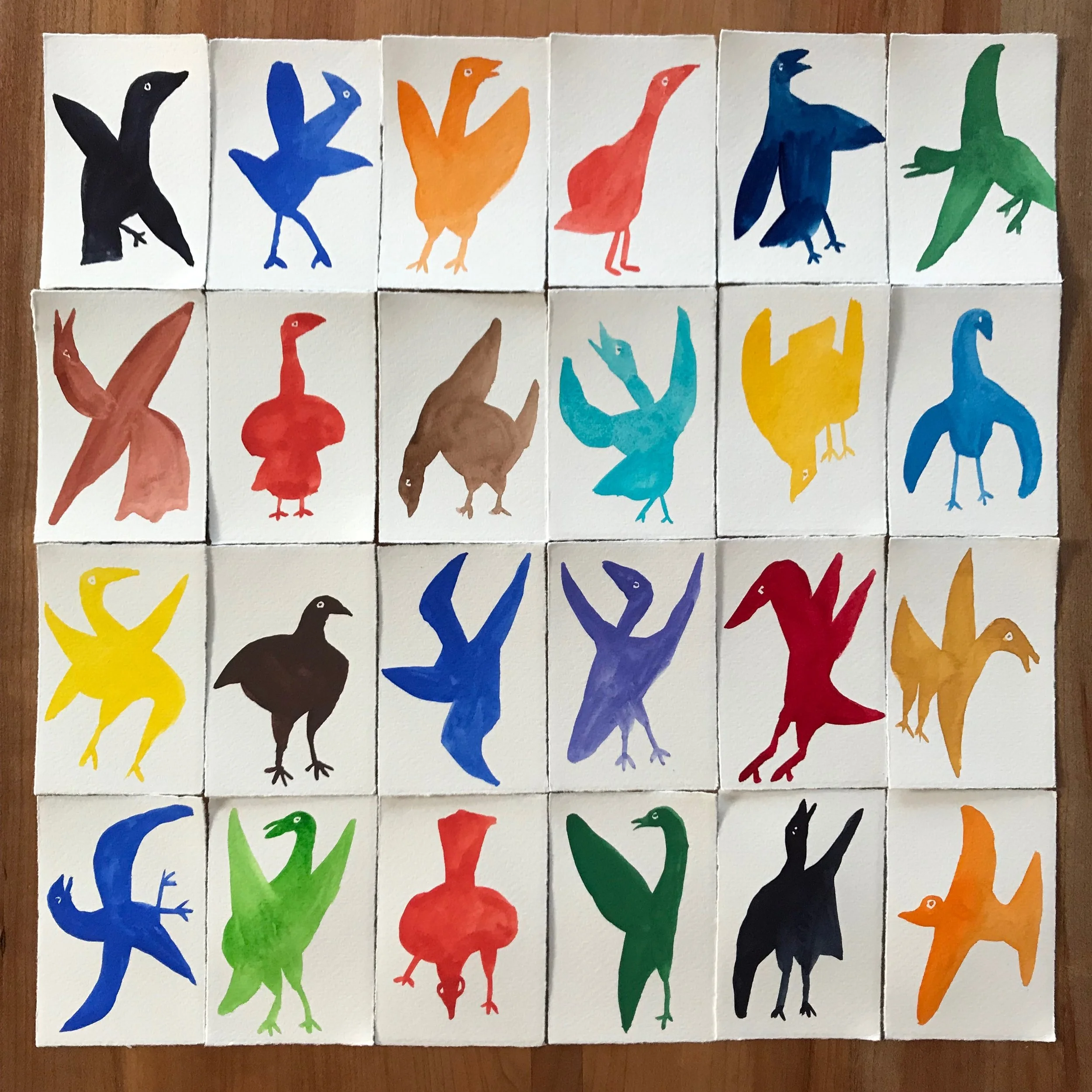 Birds (after Bill Traylor)