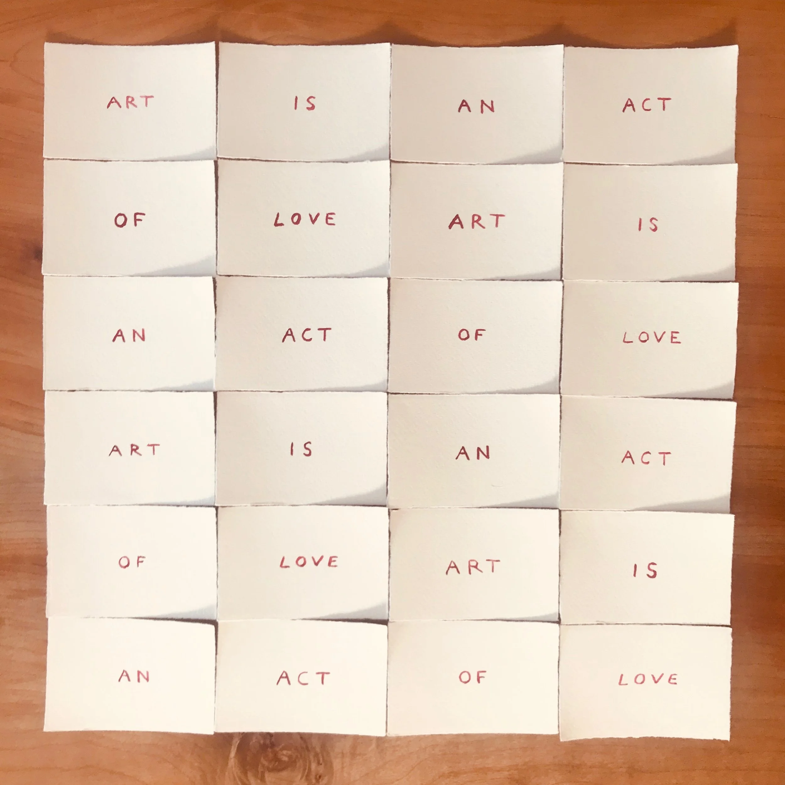 Art is an Act of Love