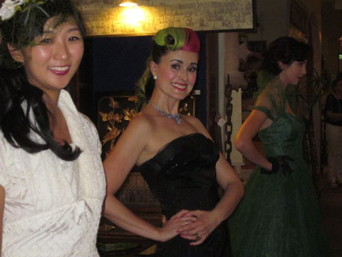 Backstage with Megan & Ehran. Yes, I bought this dress! :P