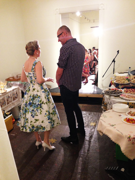 Deborah from The Vintage Drawer was also the MC. Here she is discussing the details backstage with the Manager of Sydney Antique Centre.