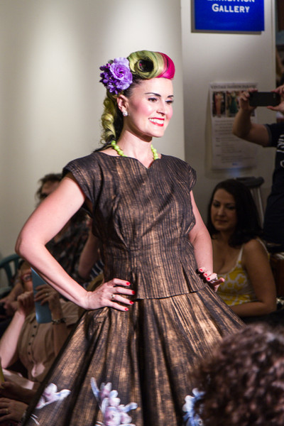 Me on the catwalk again in a gorgeous 50s set from Nina's Vintage Closet & flowers from Bluebellevintage