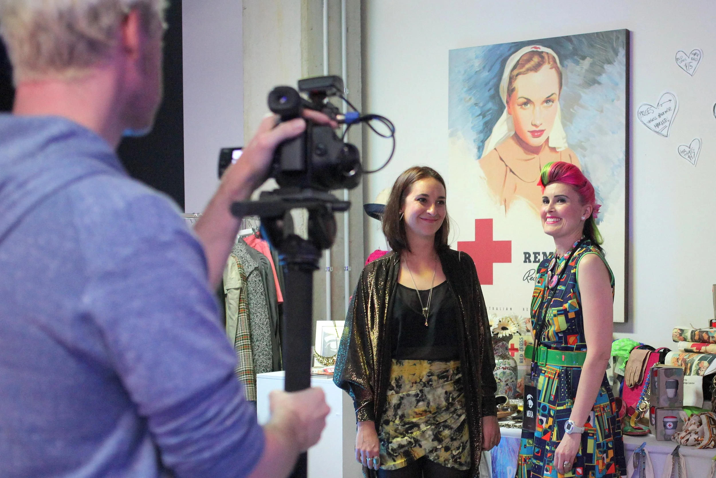 Photo by Michelle Jacobson - taken during the filming of one of our new episodes, yay!
