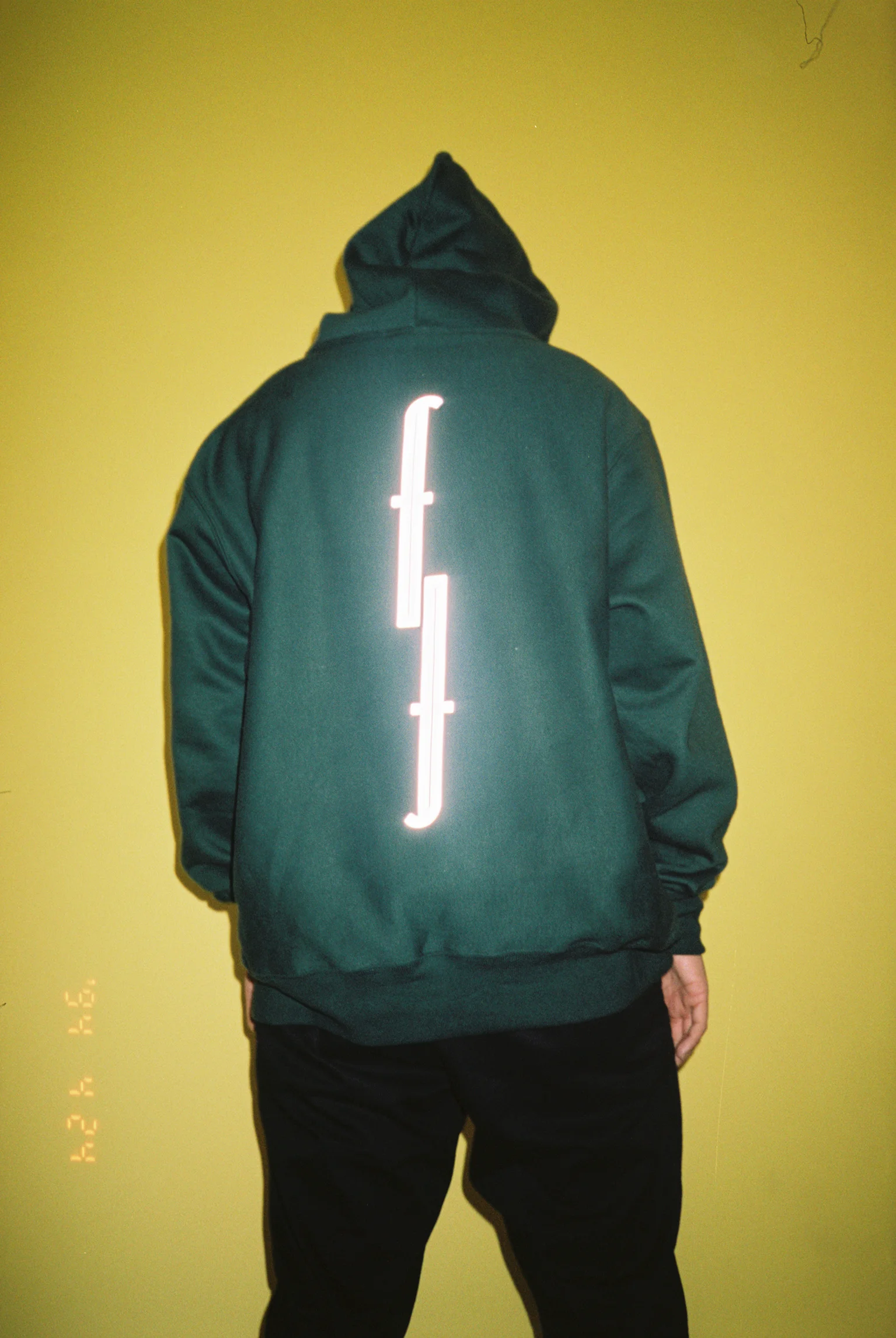 Green 3M Champion Reverse Weave Hoodie 