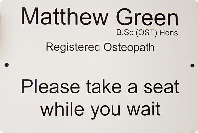 Matthew Green, Osteopath www.matthewgreen.com