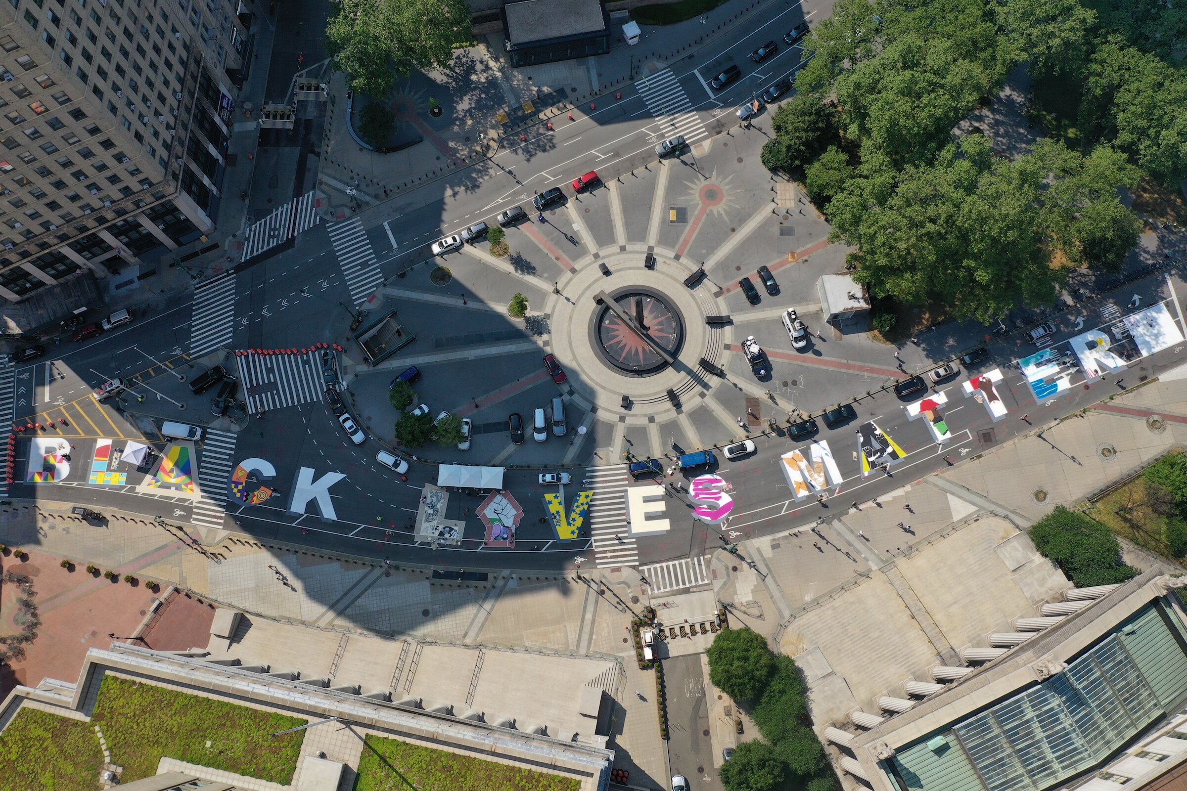 2015-2020. Percent for Art. Manhattan Black Lives Matter Mural in collaboration with WXY, BLM and Manhattan Borough President Gale Brewer_Photo by Nightnurse.jpg