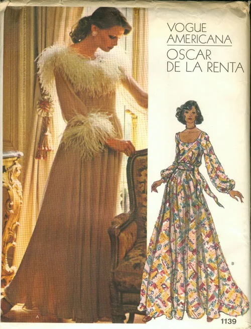 Oscar De La Renta early seventies print dress