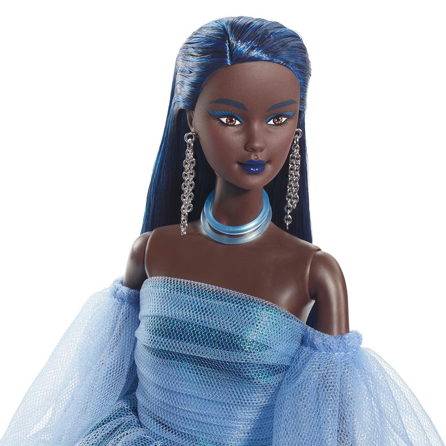 HEADBAND ~BARBIE DOLL MODEL MUSE CLAUDETTE GORDON BLACK SEQUIN FASHION ACCESSORY