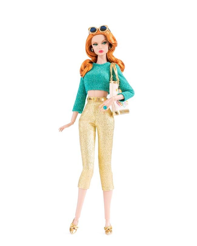Regular-width leg pink/gold Barbie doll dress pants Reserved for Rita Van