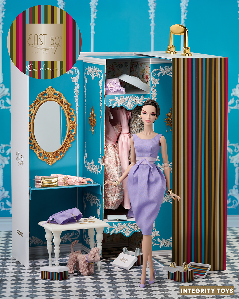 East 59th fashion doll Luciana Zadra with doll trunk and full wardrobe
