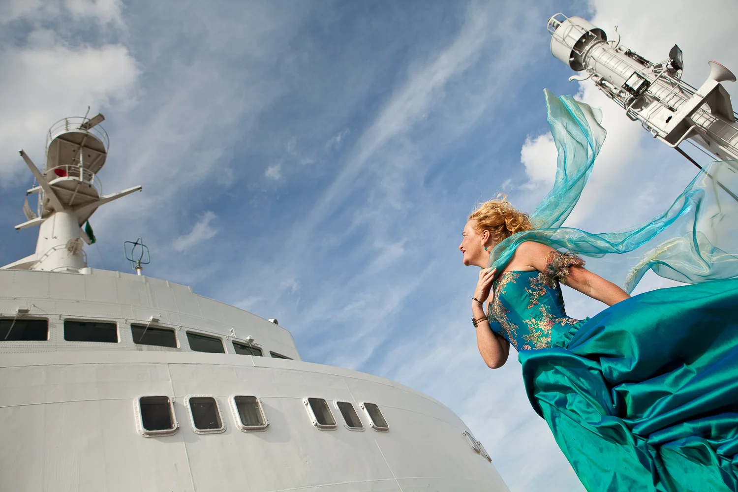 Bruidsreportage op de SS Rotterdam