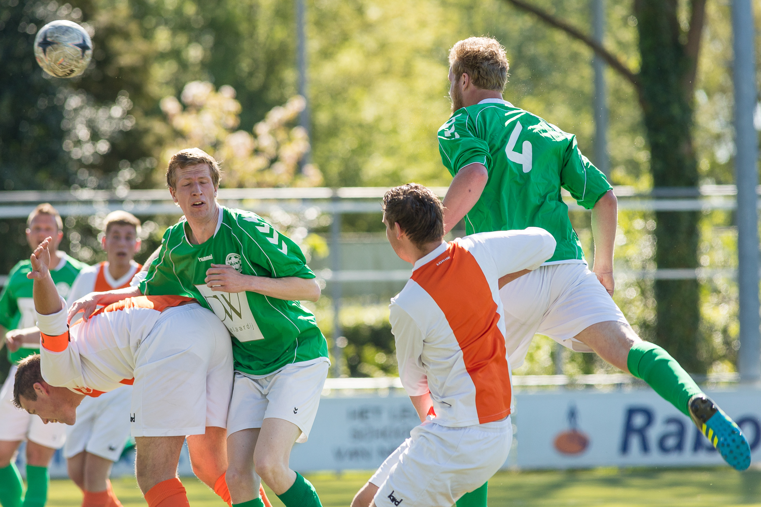 Mark Oosterlaar scoort het eerste doelpunt