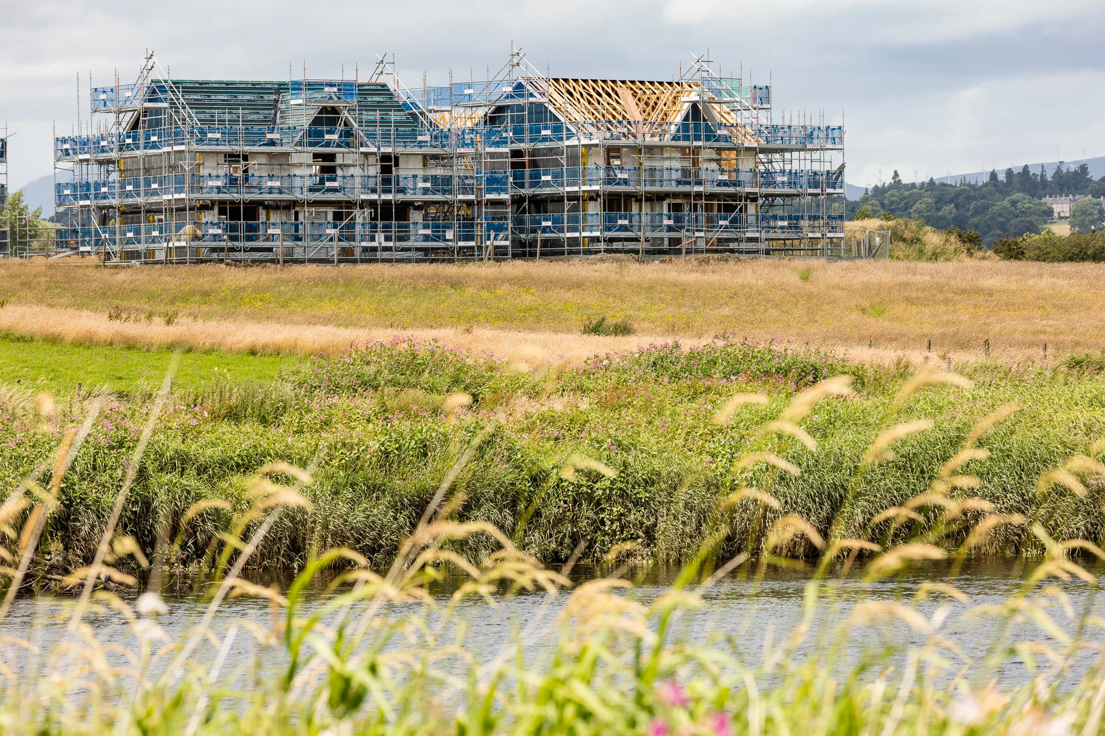 Ons nieuwe huis op Highland Gate in Stirling (de rechter van de twee).