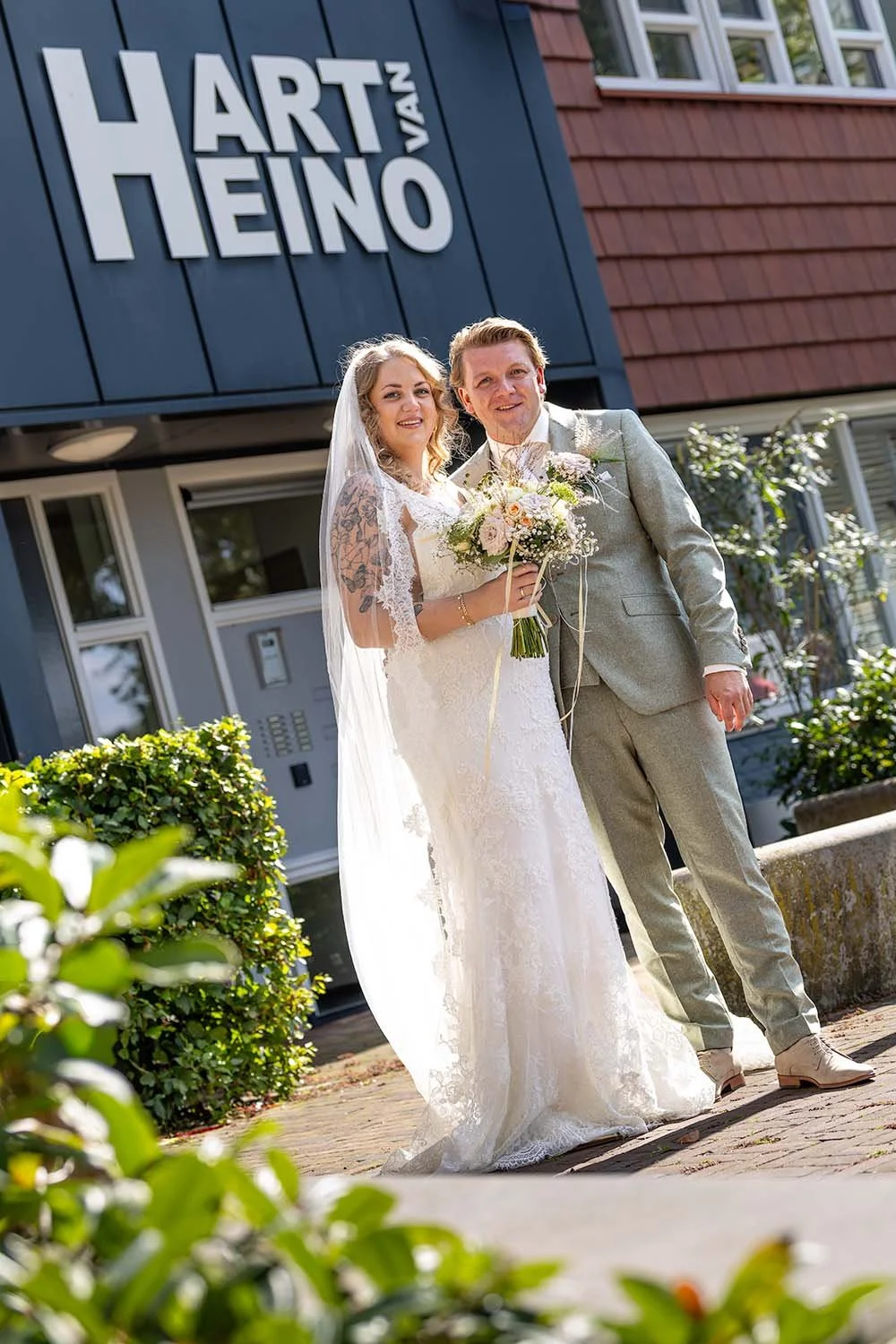 Bruidspaar in het Hart van Heino!