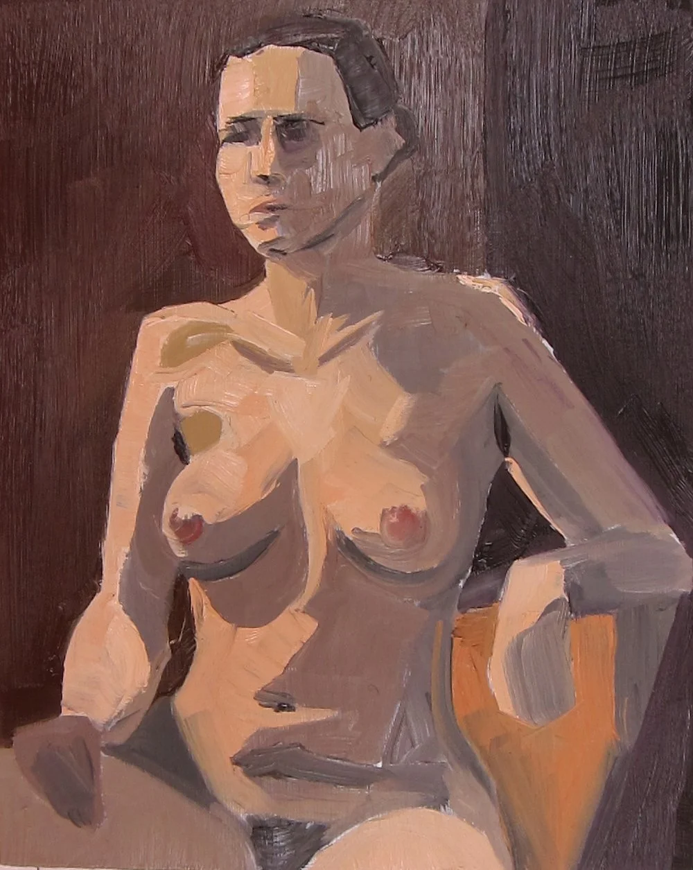 Seated woman
Oil on wood panel 2014