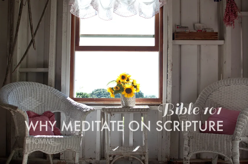 Why Meditate on Scripture?