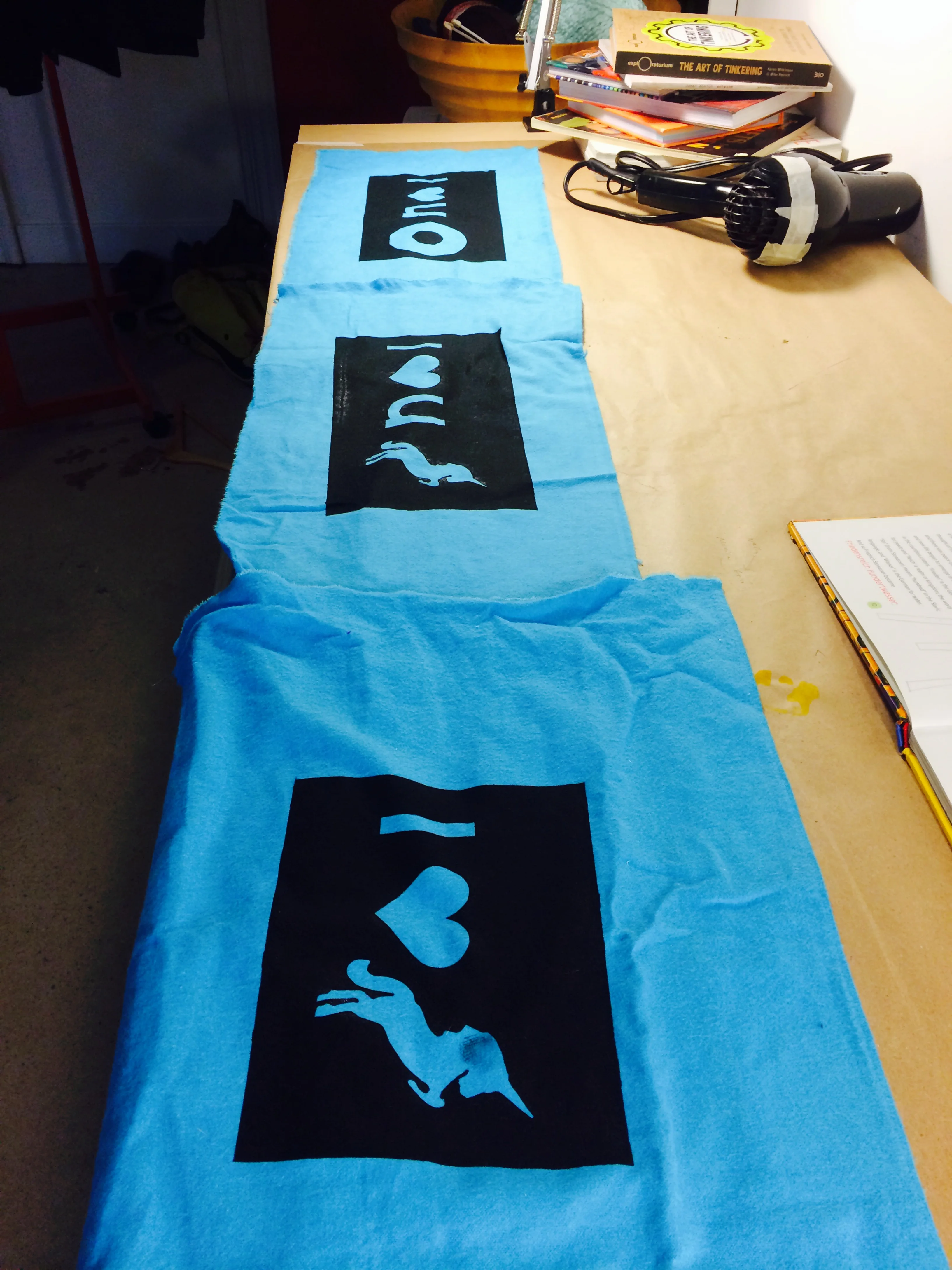 And inspired our focus for the next Open Studio: screen printing!! 