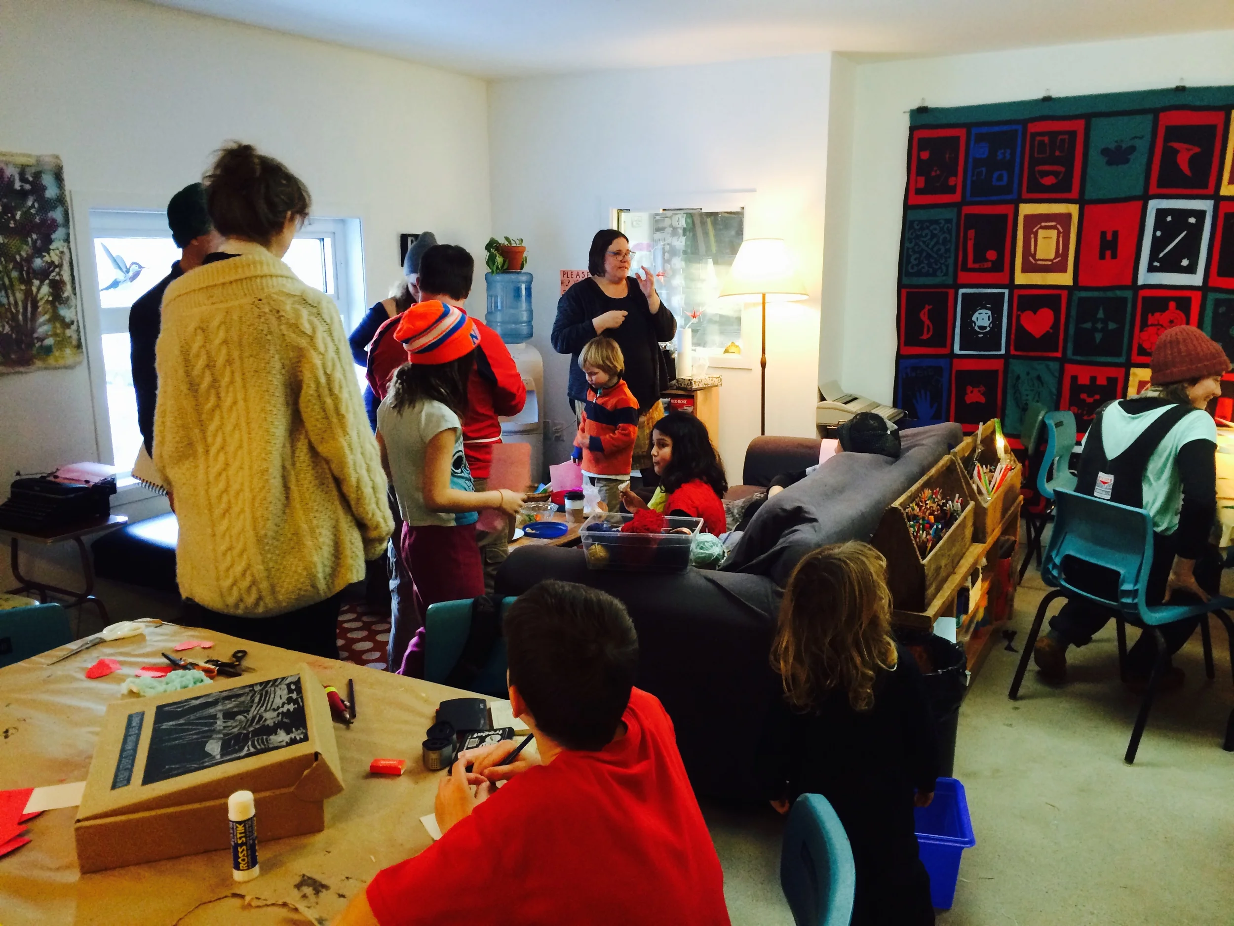 Friends from Parentheses Gallery, YAC, the Community College, Beaubassin and SJAM!