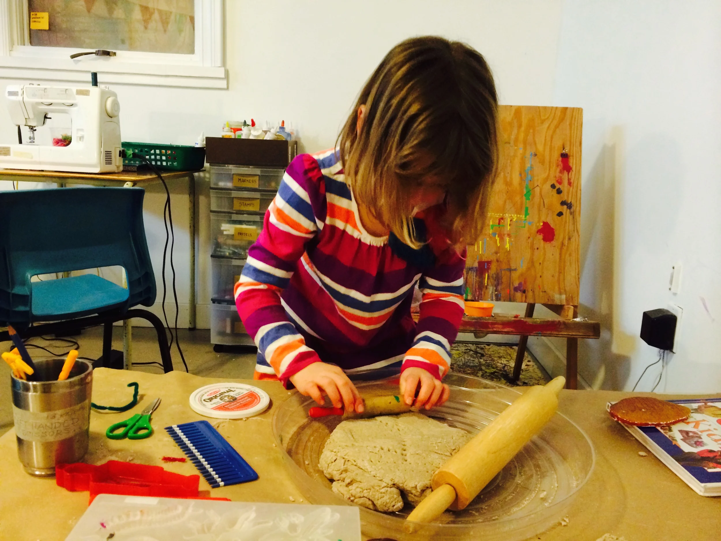 Homemade sanddough for play and casting.