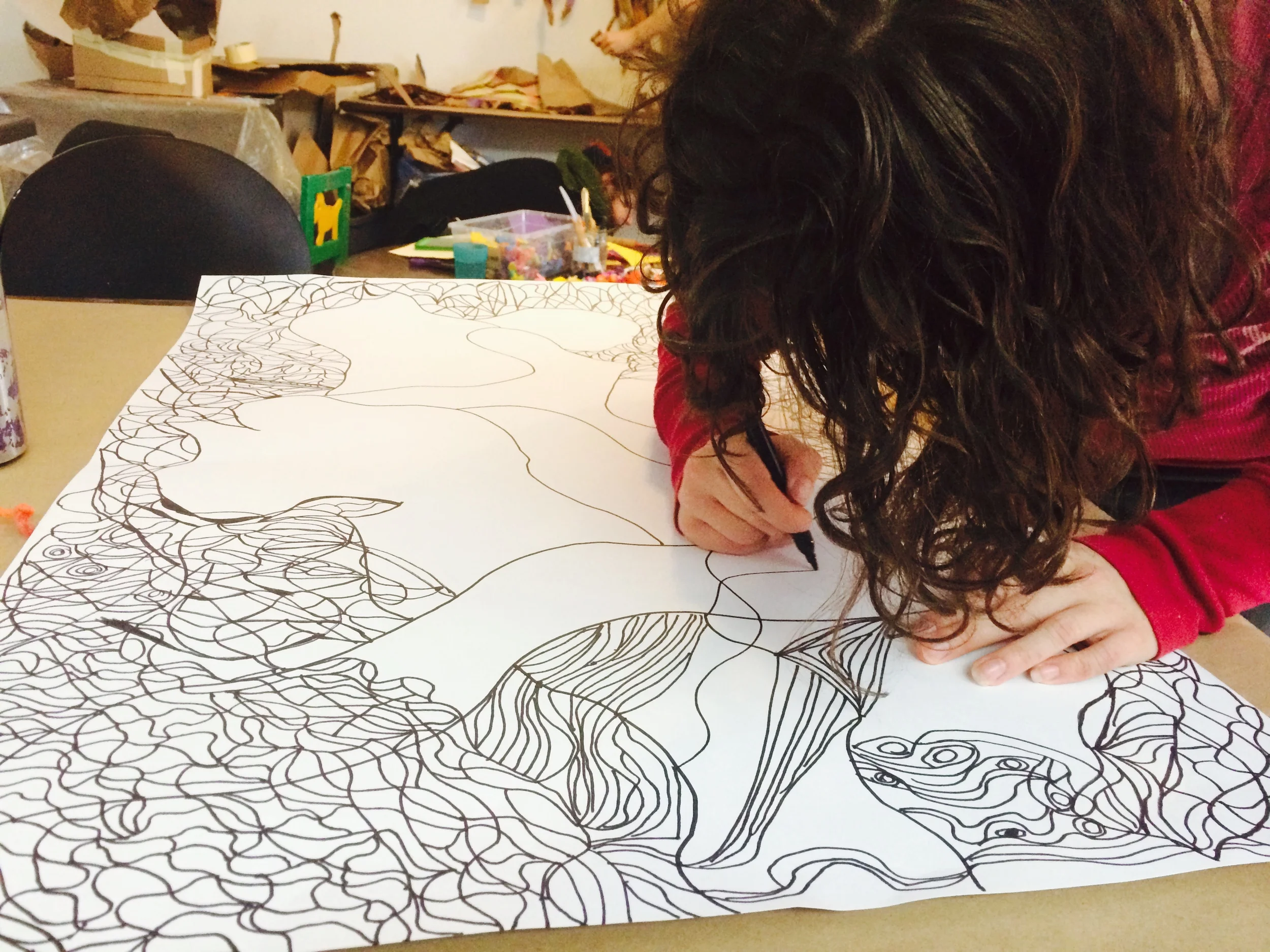 We love it when people bring BIG things to work on at the studio!