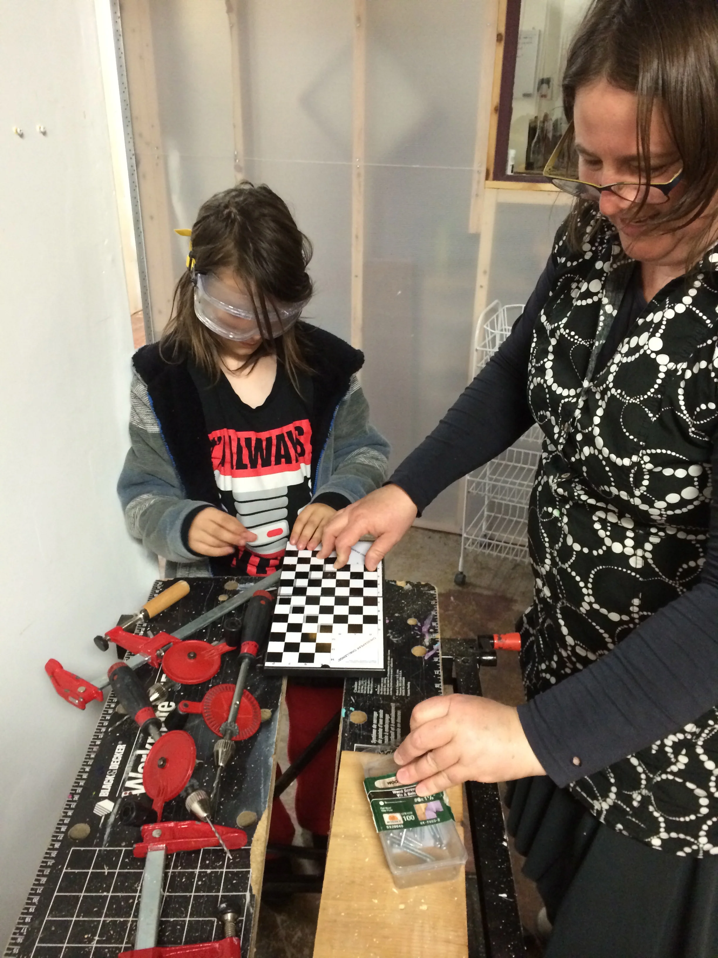 Favourite tools: hand drills and clamps!