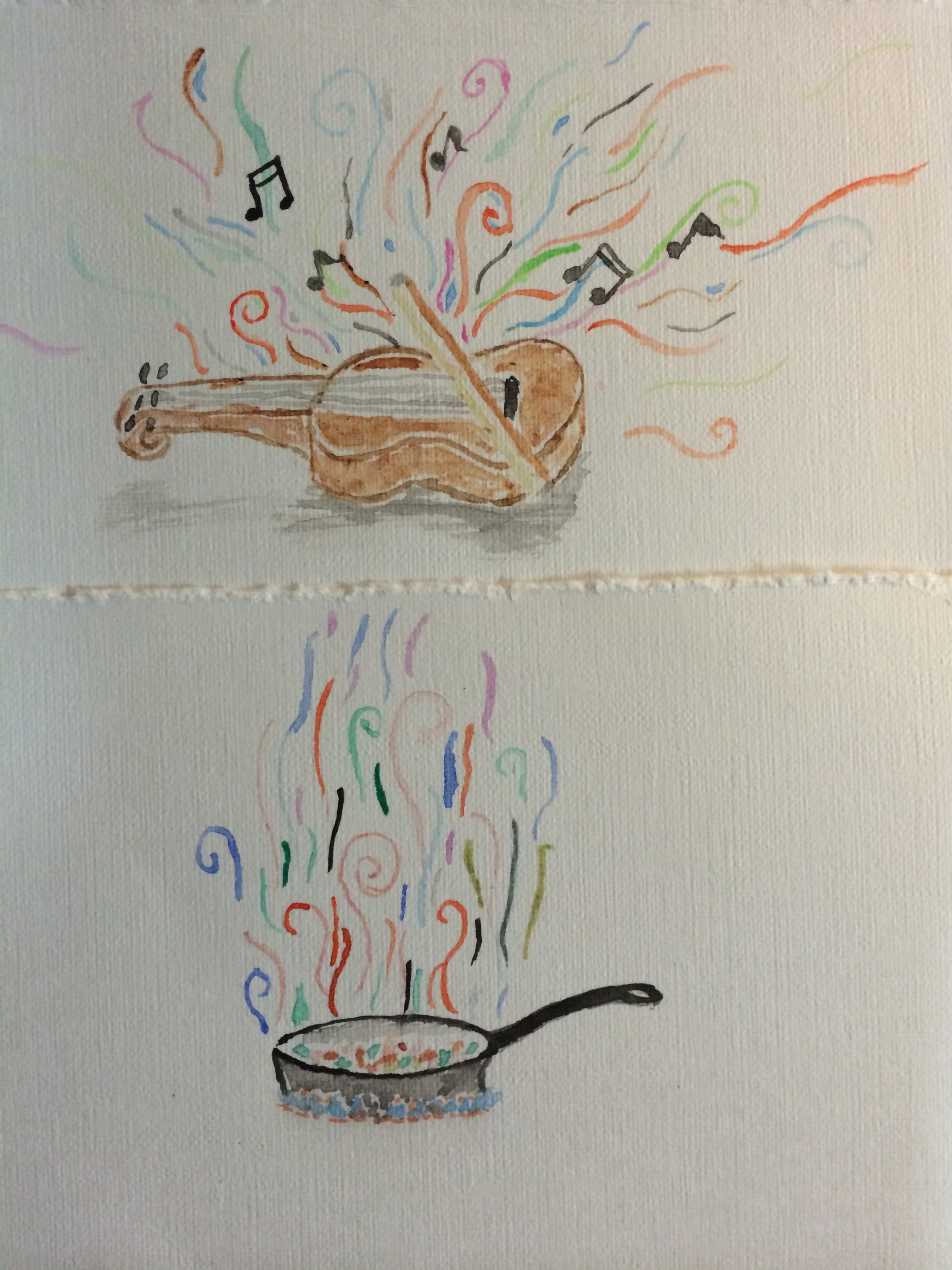Soccer fundraiser thank you paintings! Sweet little water colours.