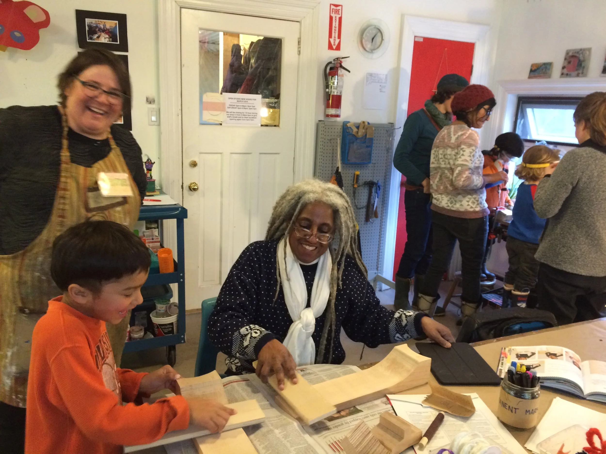 We have folks who attend open studio regularly who build instruments are willing to share their knowledge of the process of choosing and preparing wood for instrument body details!