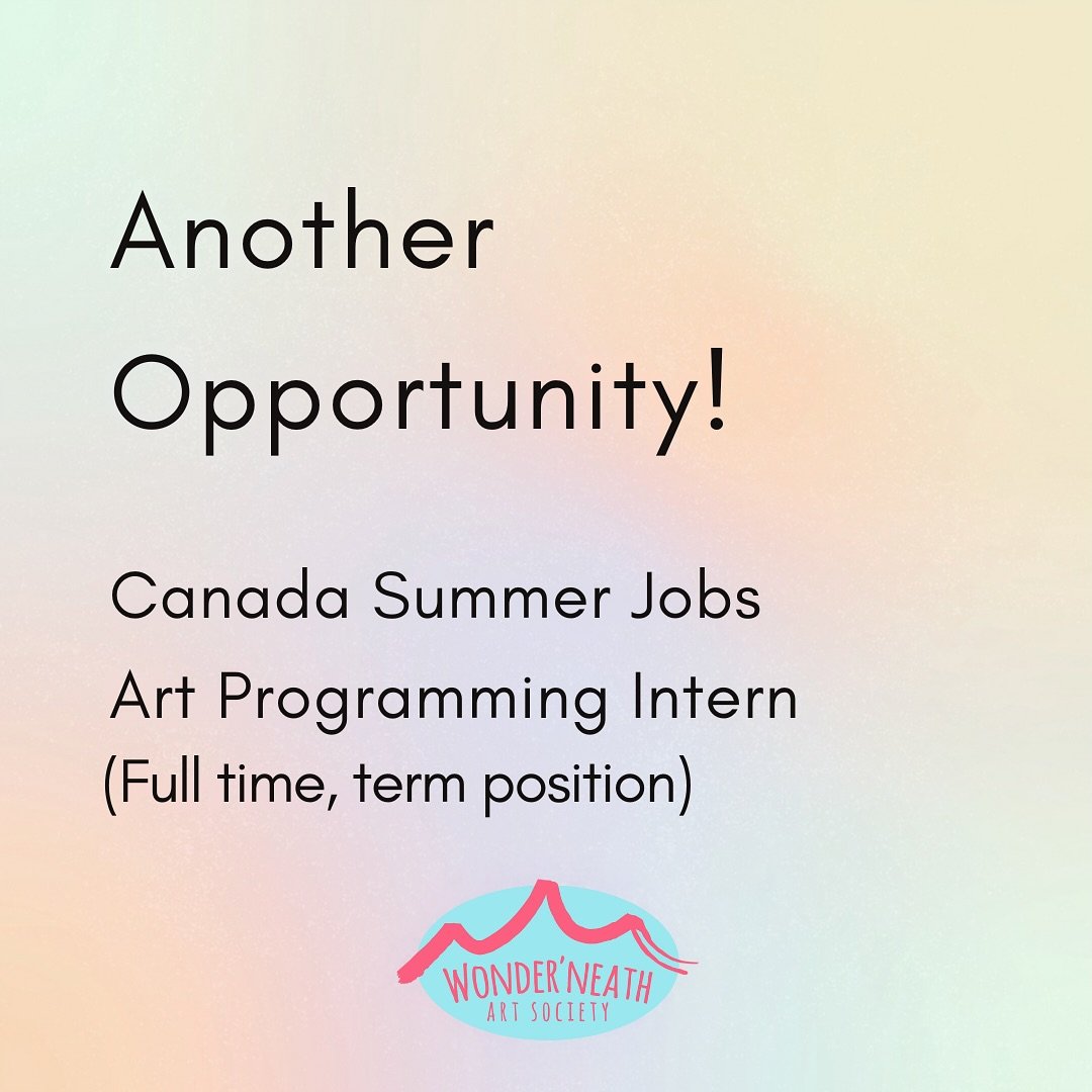 We are hiring a Canada Summer Jobs Art Programming Intern! Learn more or apply at the link in our bio ✨

Applications will be accepted until May 19th, 2024