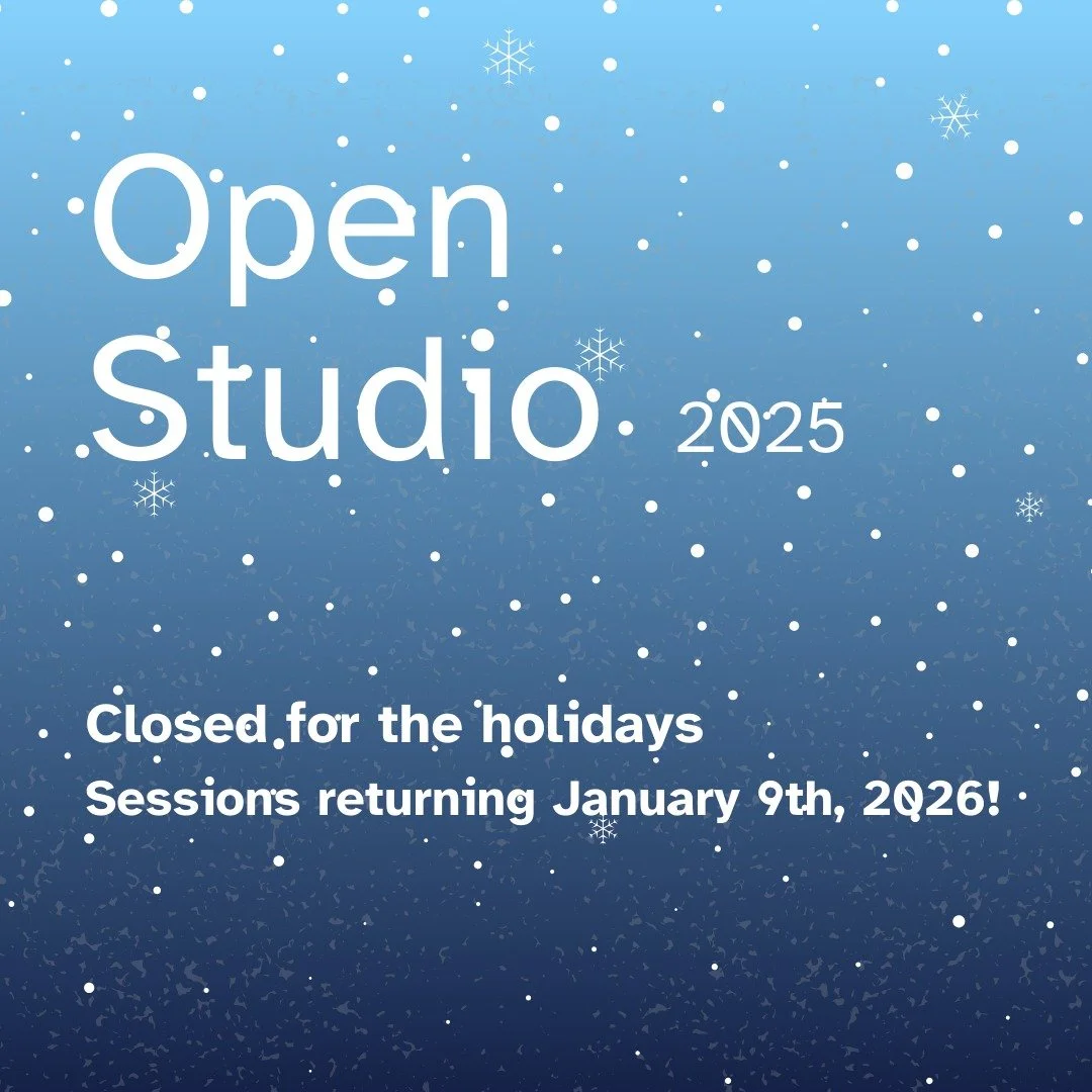 Wonder'neath will be closed from December 21 to January 5th, 2025 for a much-needed rest. We wish you a very happy holiday and look forward to welcoming you back in 2026! Our office will reopen on Tuesday, January 6th and Open Studio resumes on Frida