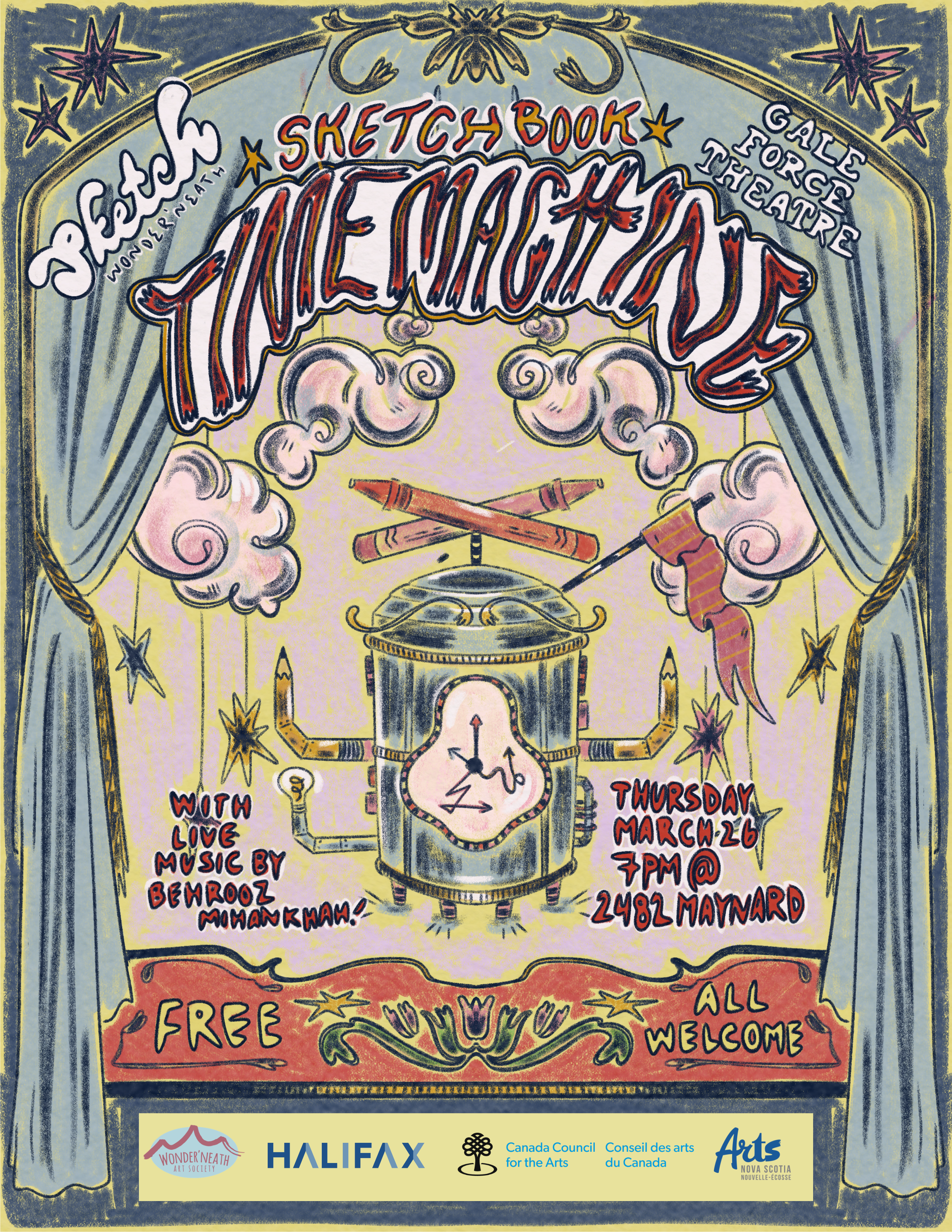 Galeforce Theatre presents Sketchbook Time Machine