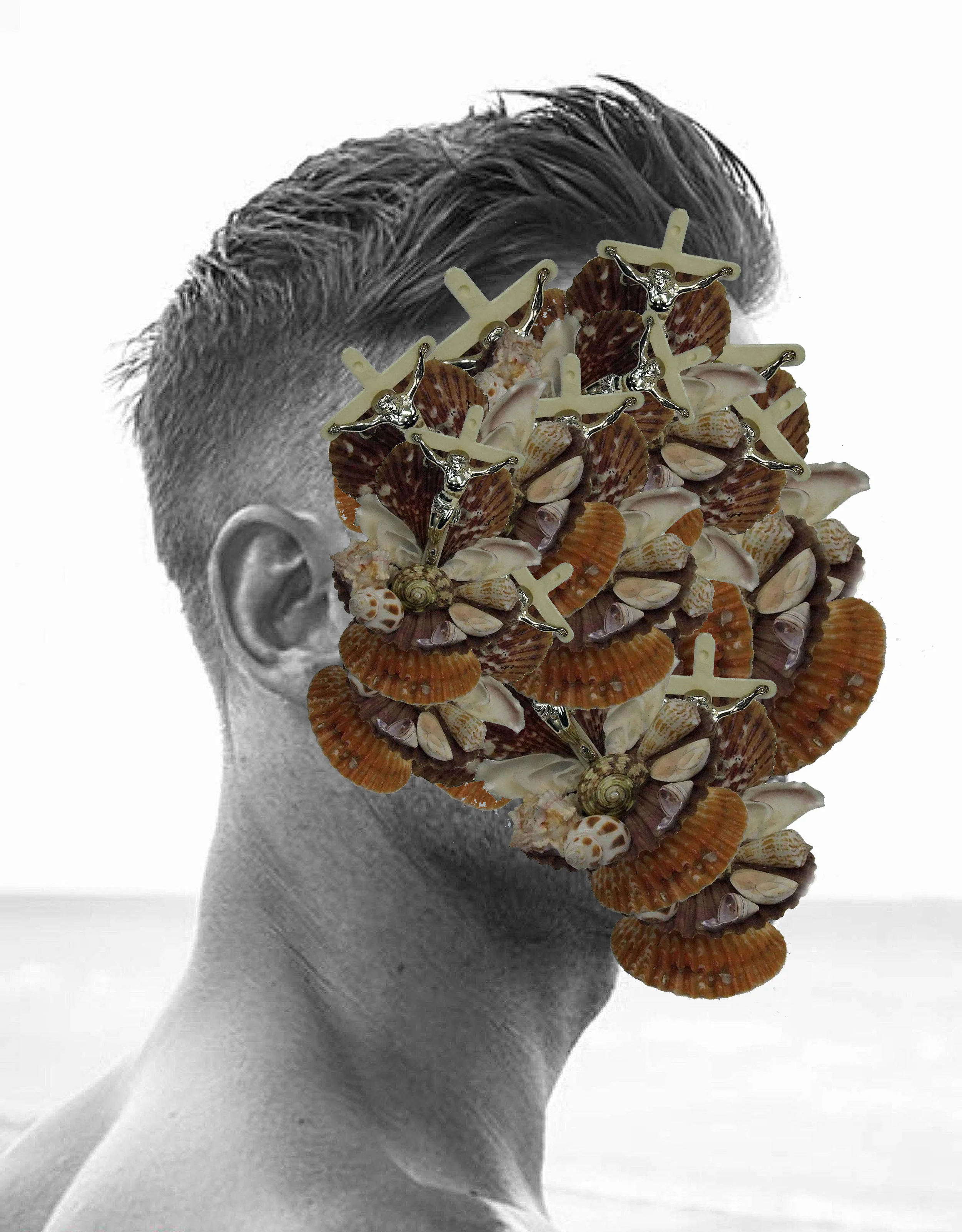 Shell Face 3, Giclée Print, 30 x 42 cm, 2019