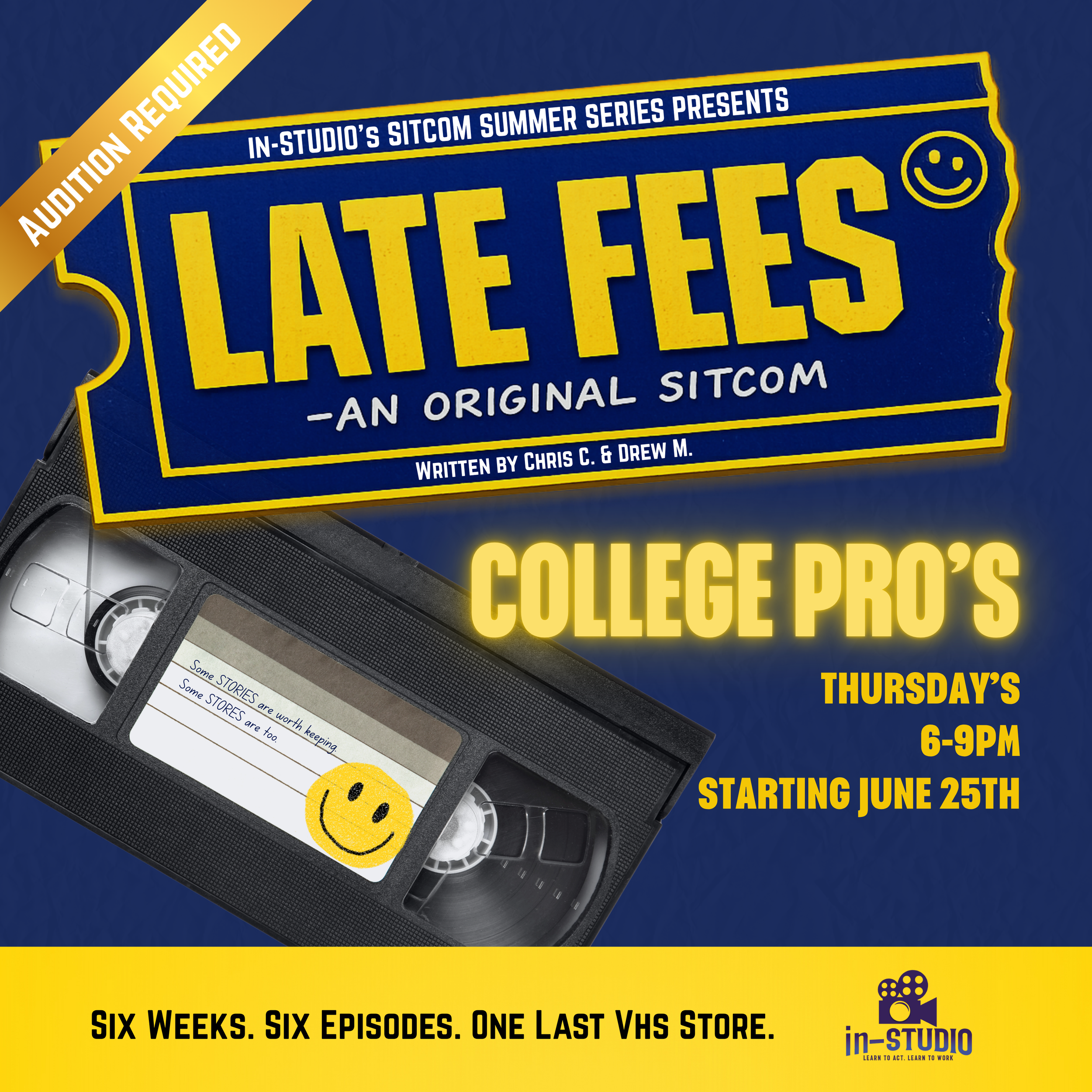 Thursday Sitcom Summer - Collegiate Level - June 25th @ 6PM
