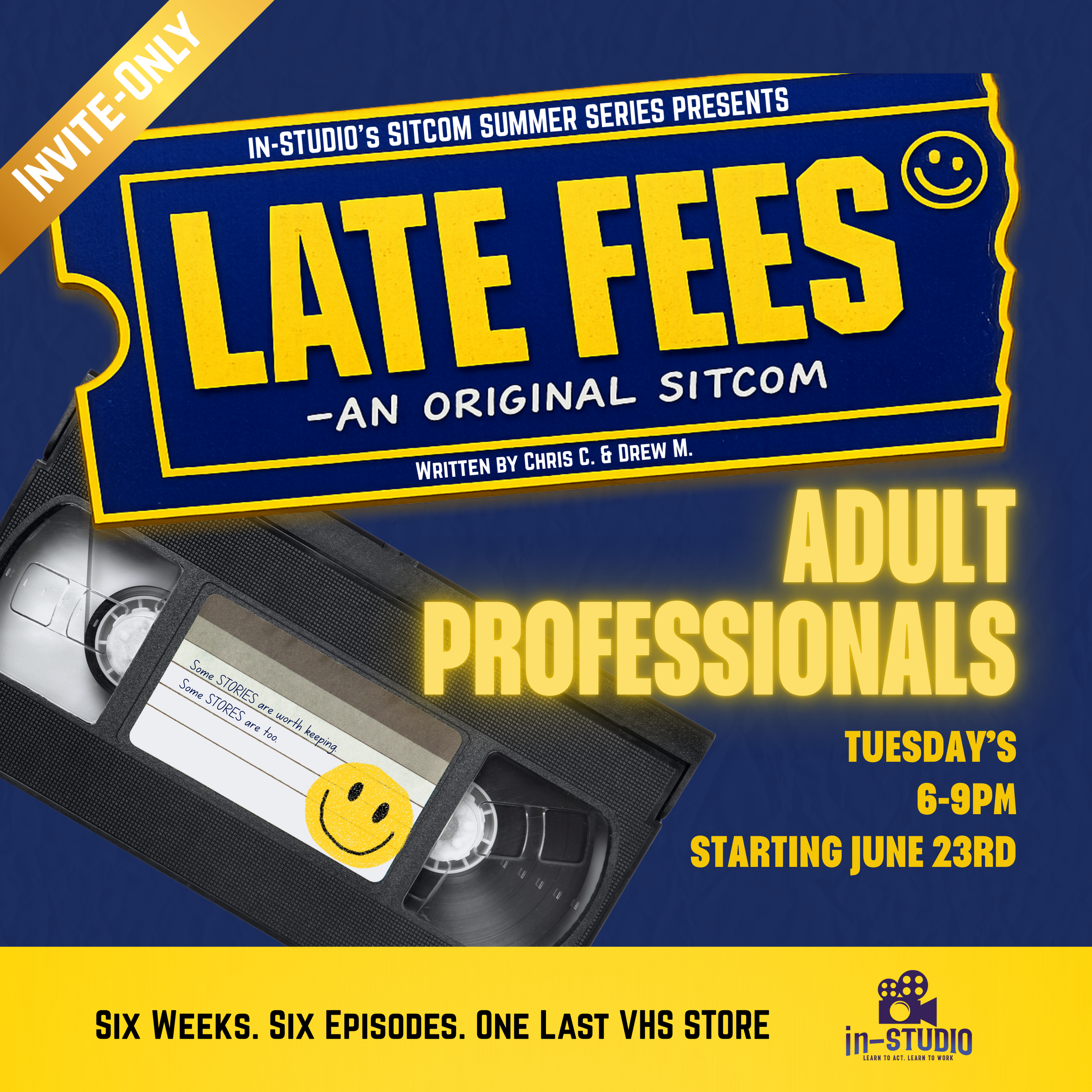 Tuesday Sitcom Summer - Professional Level - June 23rd @ 6PM