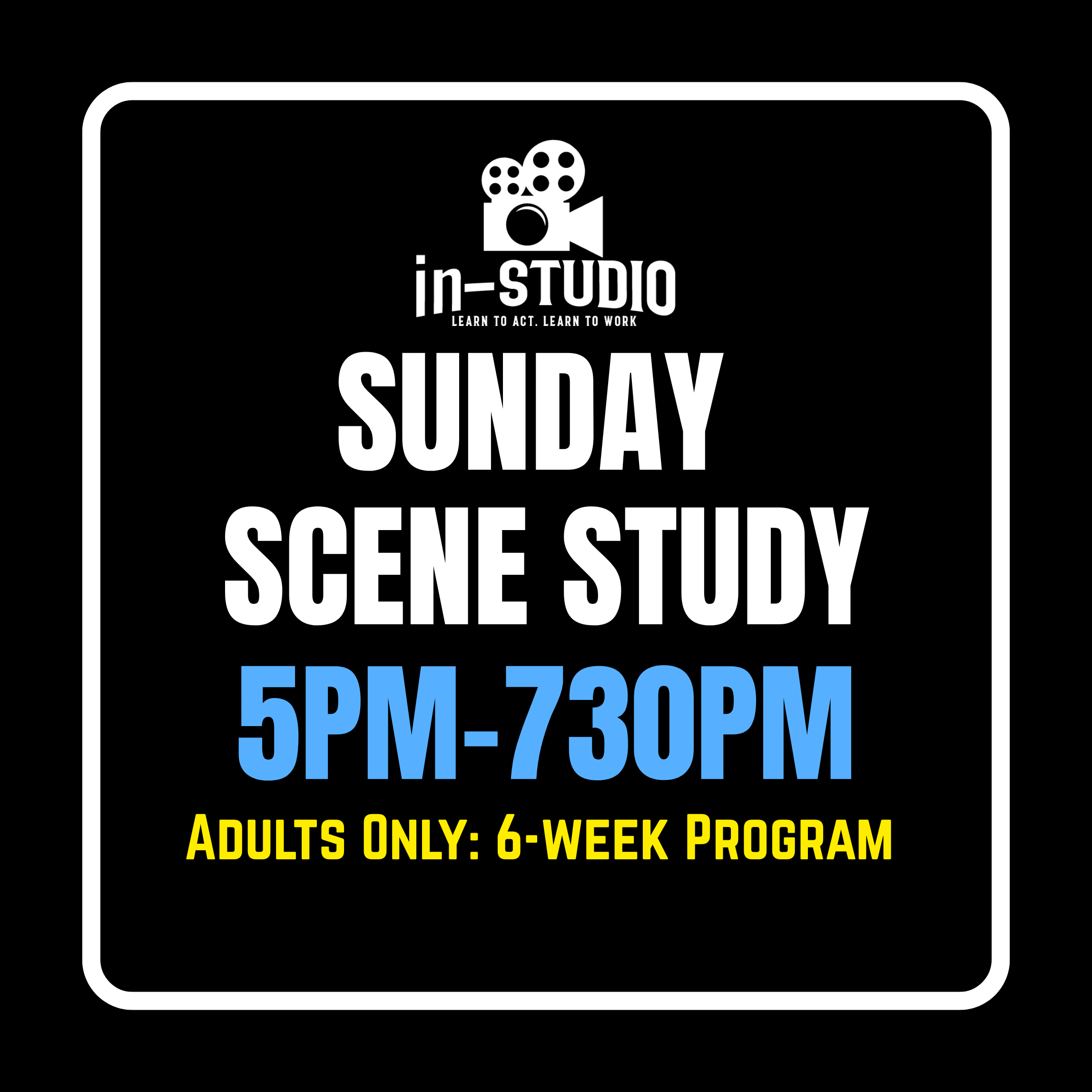 Sunday Adult Scene Study 5PM (Starting May 3rd)